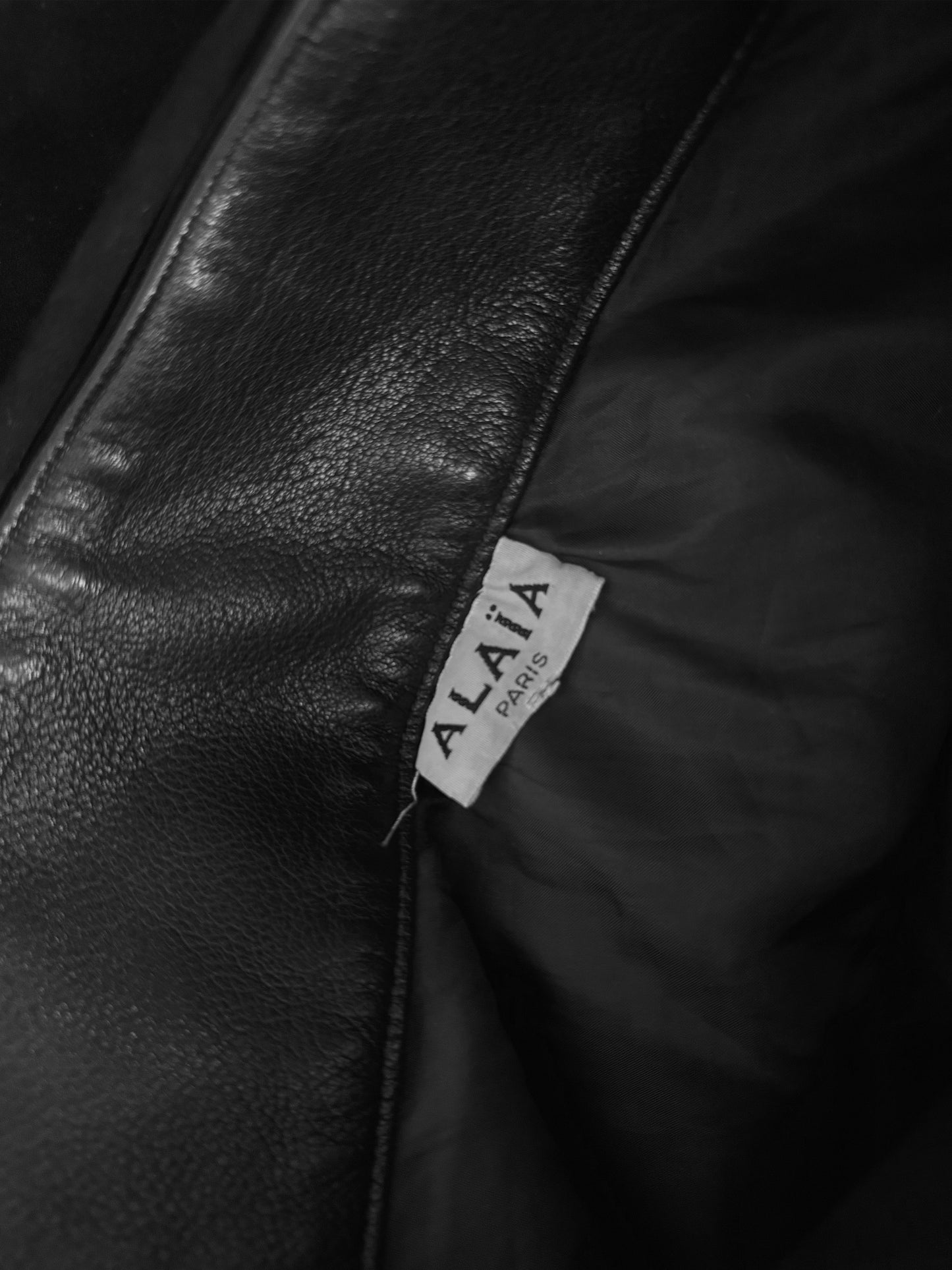 Azzedine Alaïa 1990s Black Suede Draped Wrap Skirt