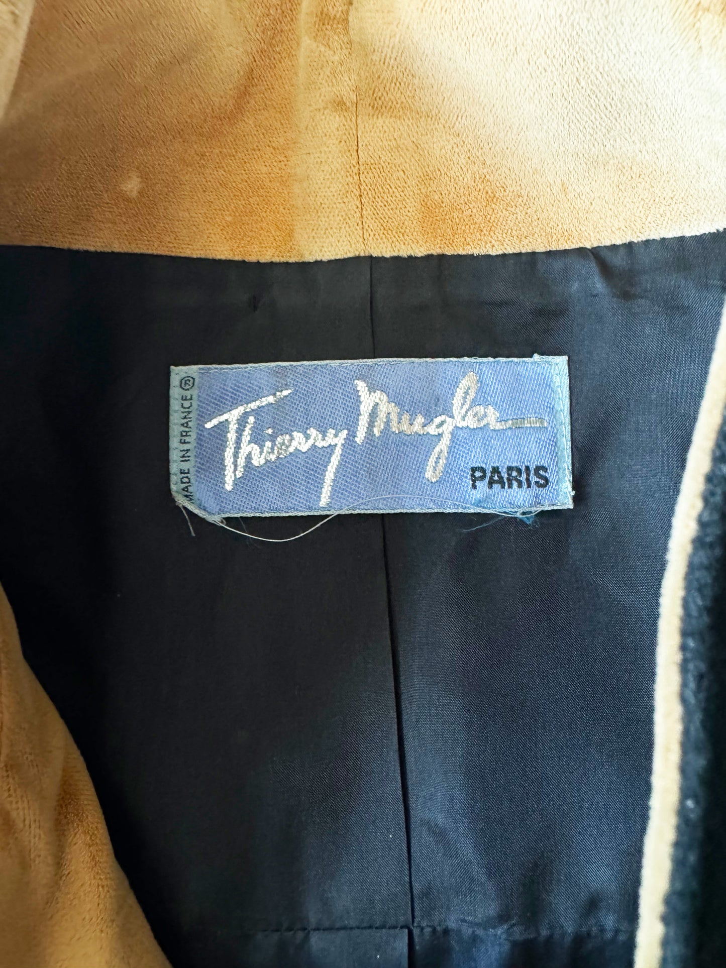 Thierry Mugler 1990s Black Wool Jacket and Skirt Set