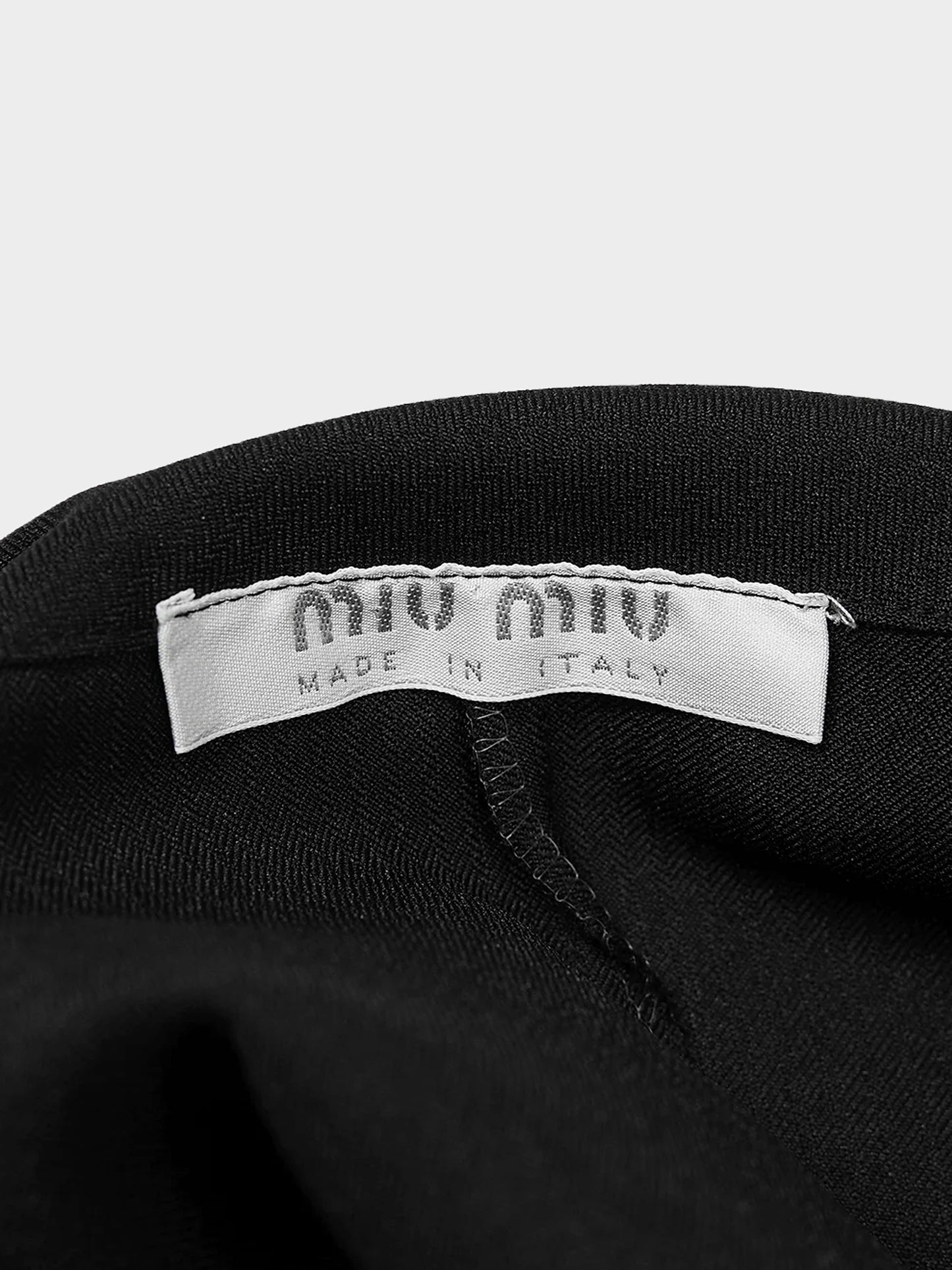 Prada FW 2000 Black Top and Pants Set
