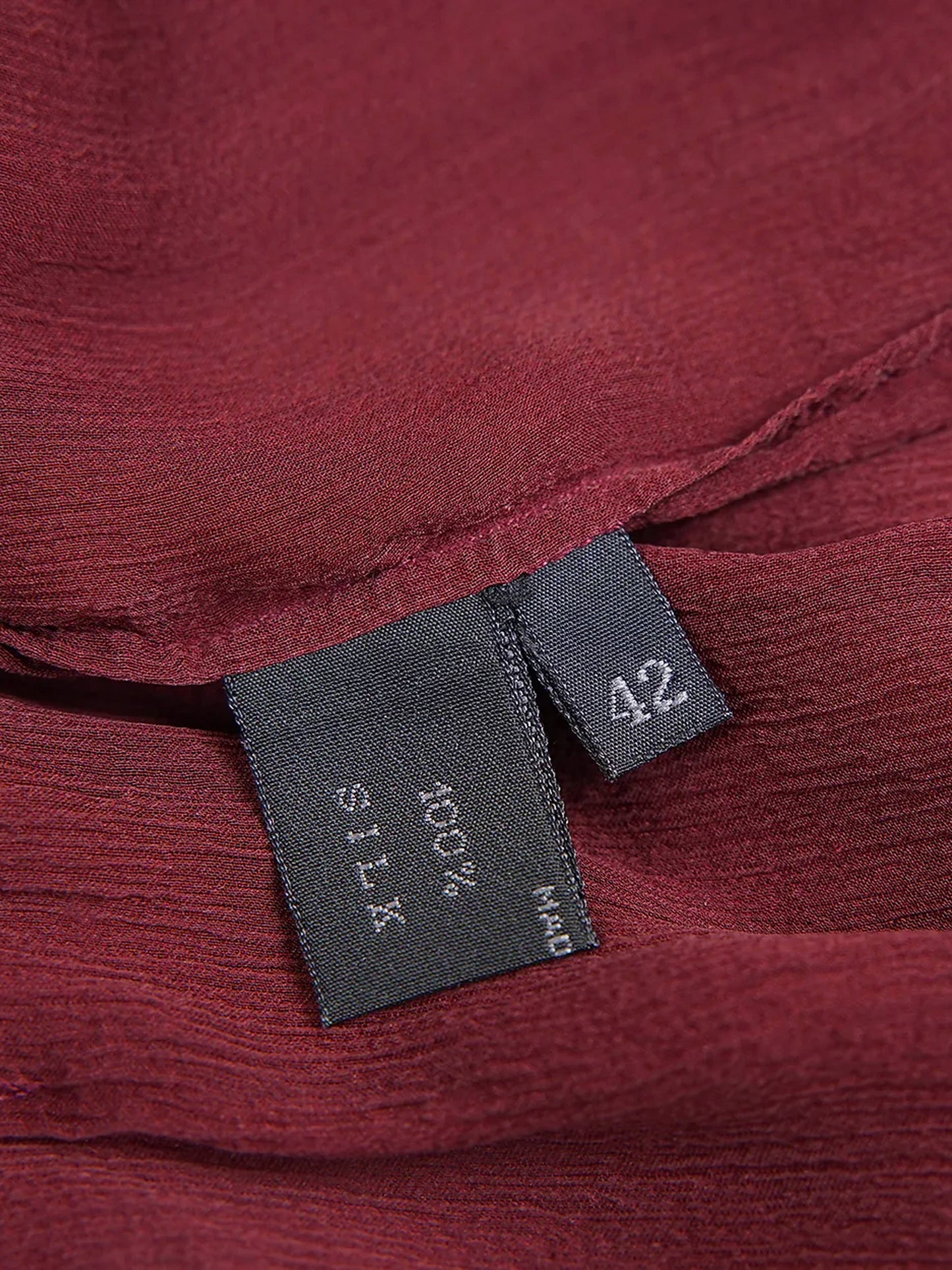 Prada SS 1997 Runway Burgundy Silk and Sheer Overlay Dress