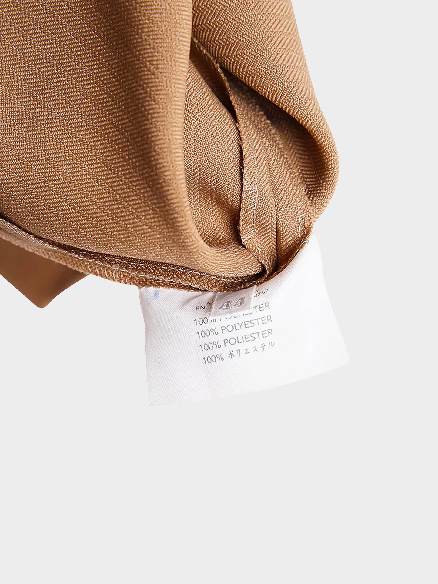 Miu Miu FW 2000 Beige Tie-neck Midi Dress