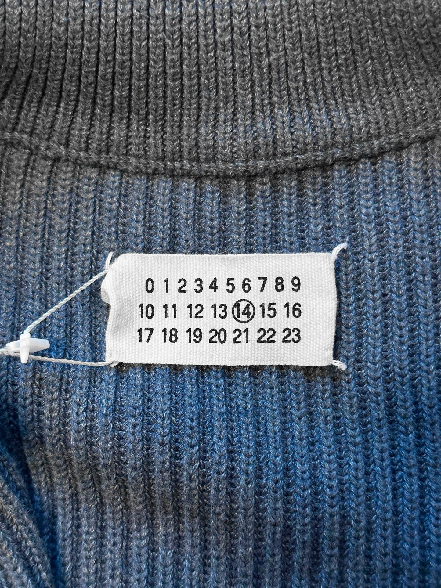 Maison Martin Margiela AW 2009 Blue Lamb Wool Knit Vest