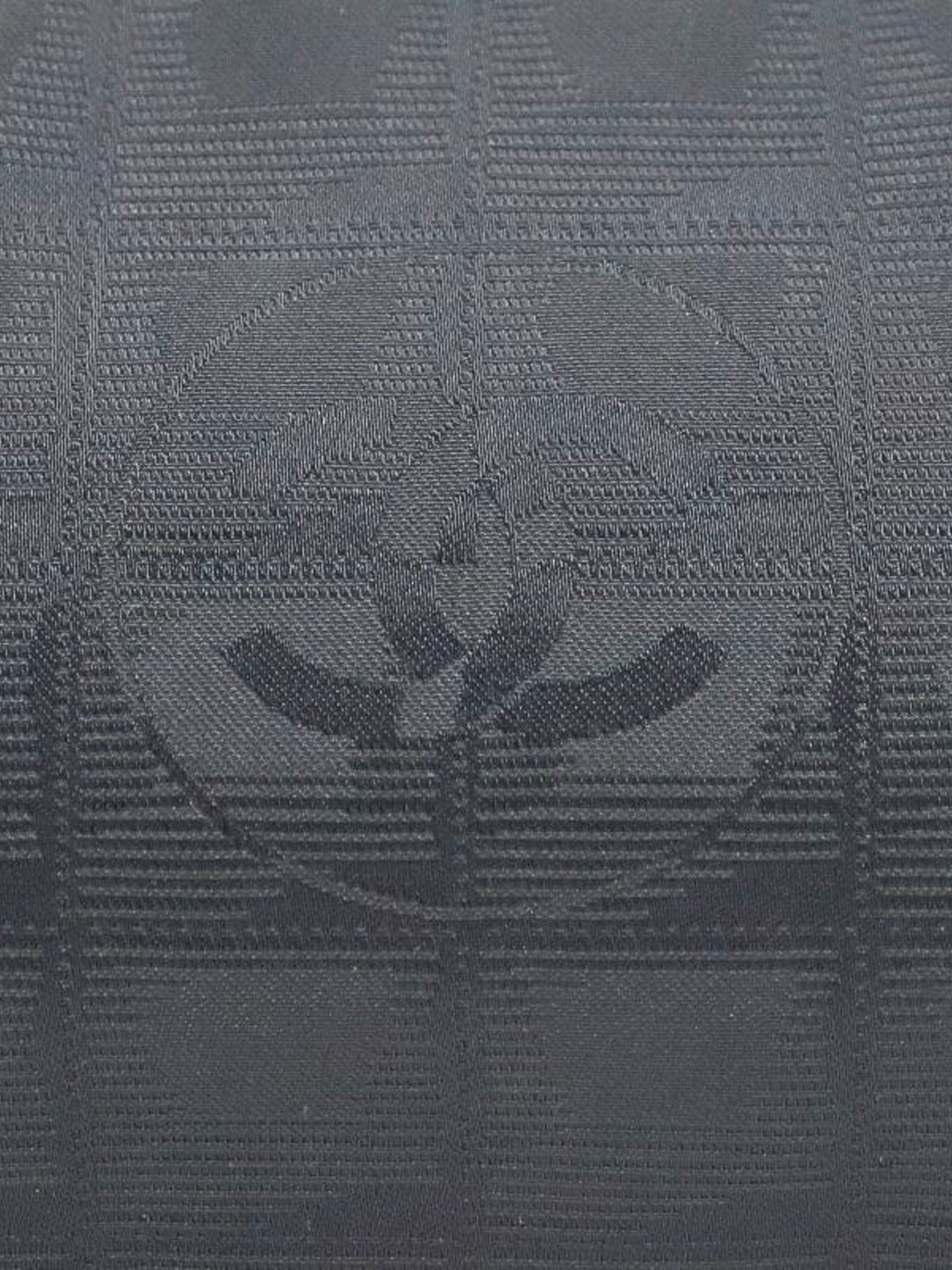Chanel 2002 Black Chocolate Bar Nylon Travel Line Bowler Bag