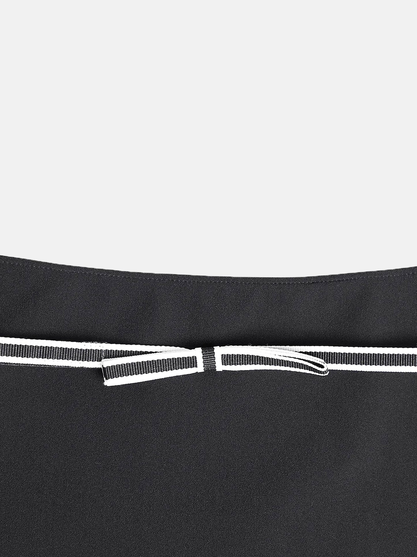 Miu Miu SS 2000 Black Tipped Top and Skirt Set