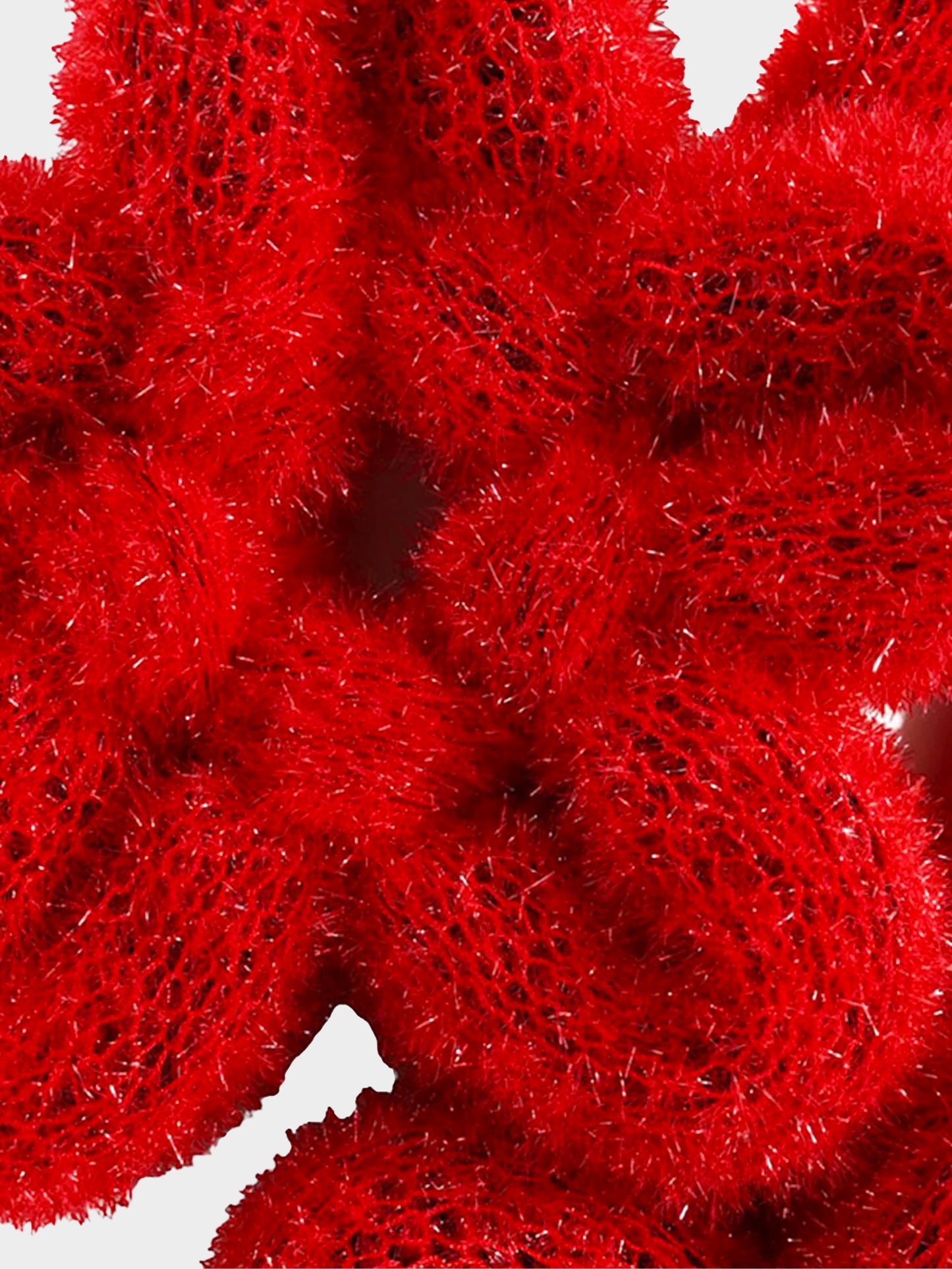 Comme des Garçons x Noir Kei Ninomiya AW 2023 Red Knitted Floral Harness