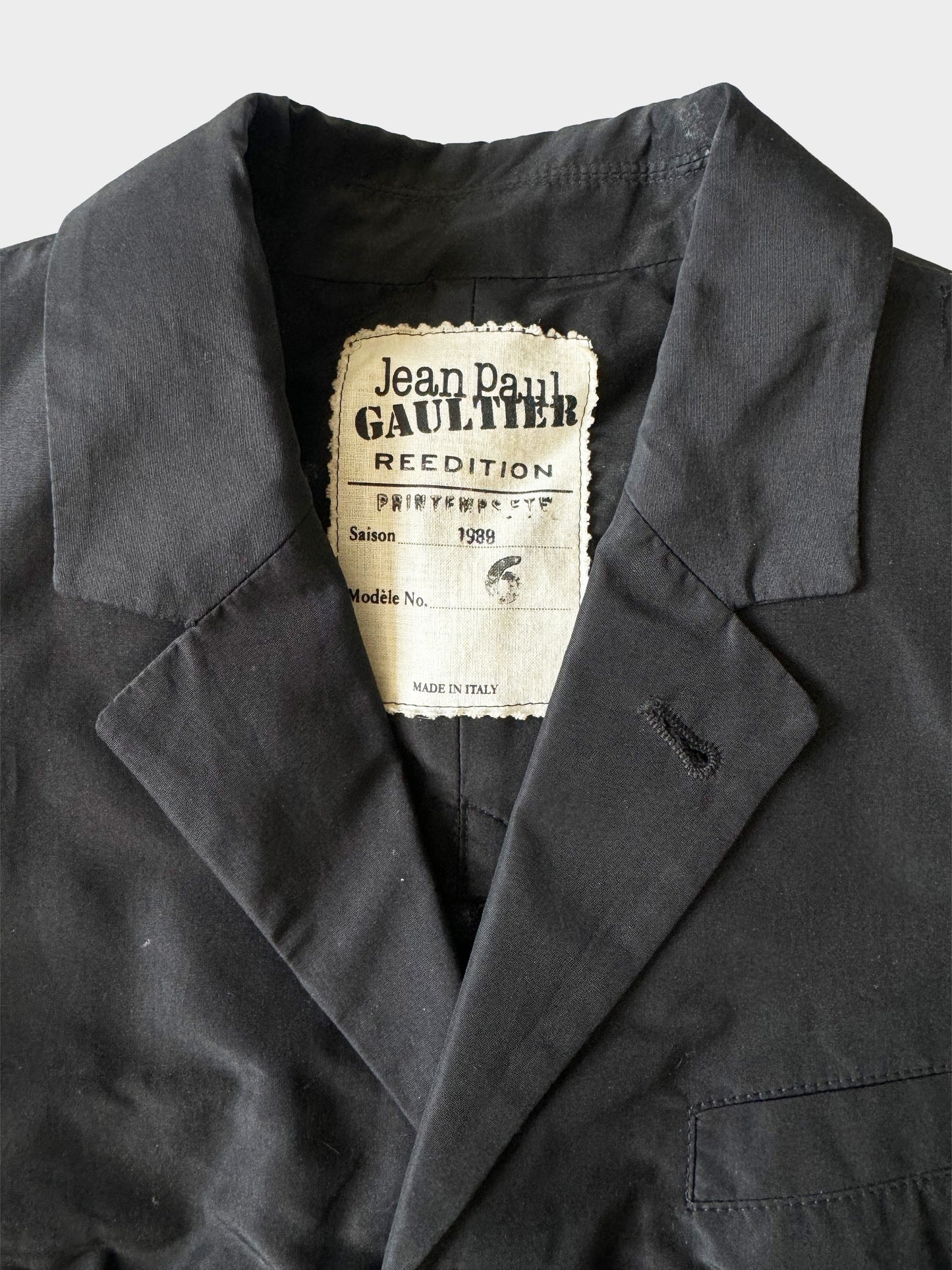 Jean Paul Gaultier SS 1989 Black Cage Corset Jacket