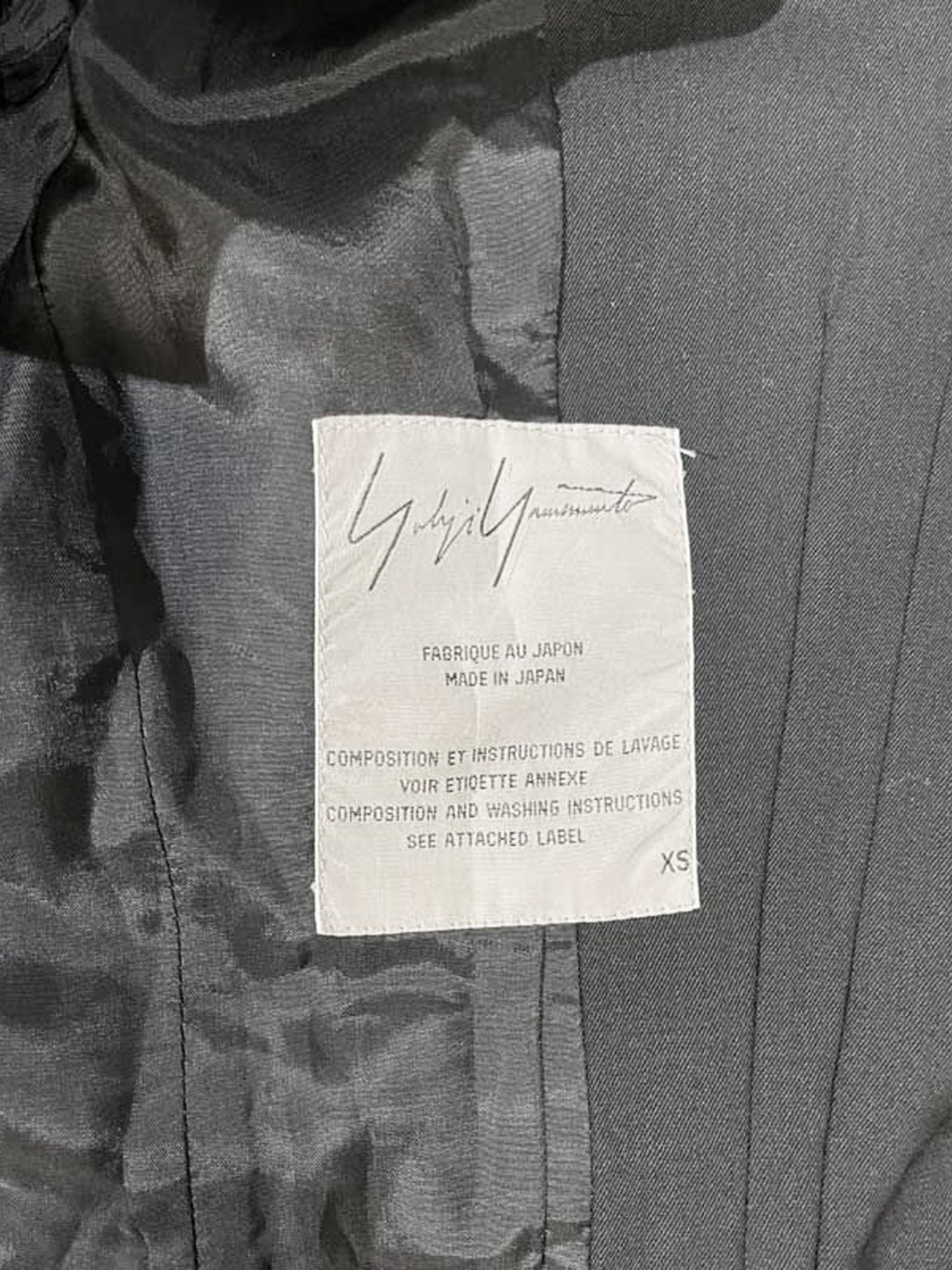 Yohji Yamamoto 2000s Black Wool Asymmetrical Hem Blazer