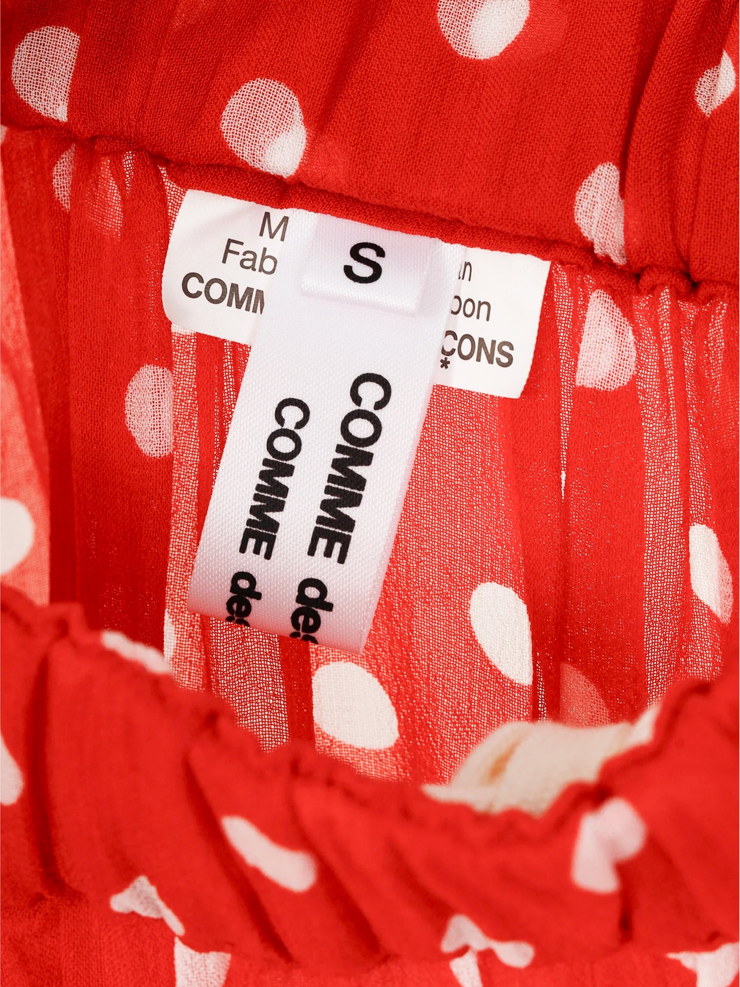 Comme Des Garçons 2013 Red Polka-Dot Culottes