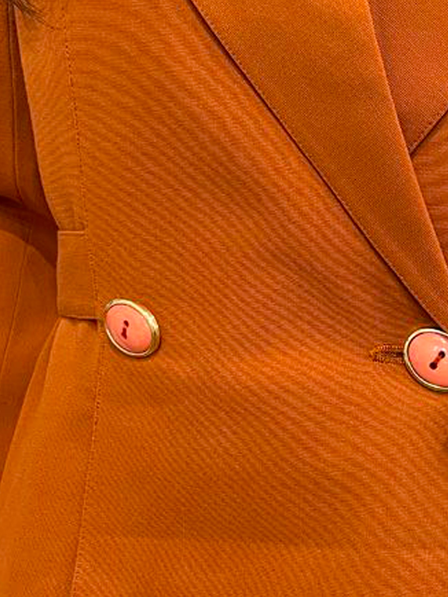 Christian Dior 1990s Miss Dior Collection Orange Wool Belted Blazer