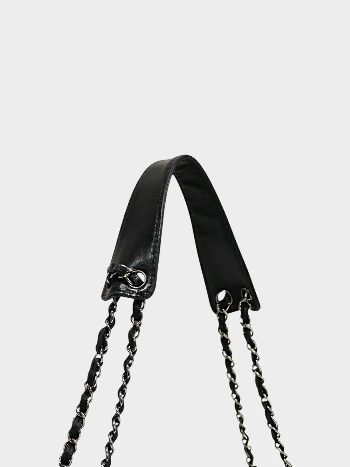 Chanel 2006 Black Lambskin Lax Accordion Bag