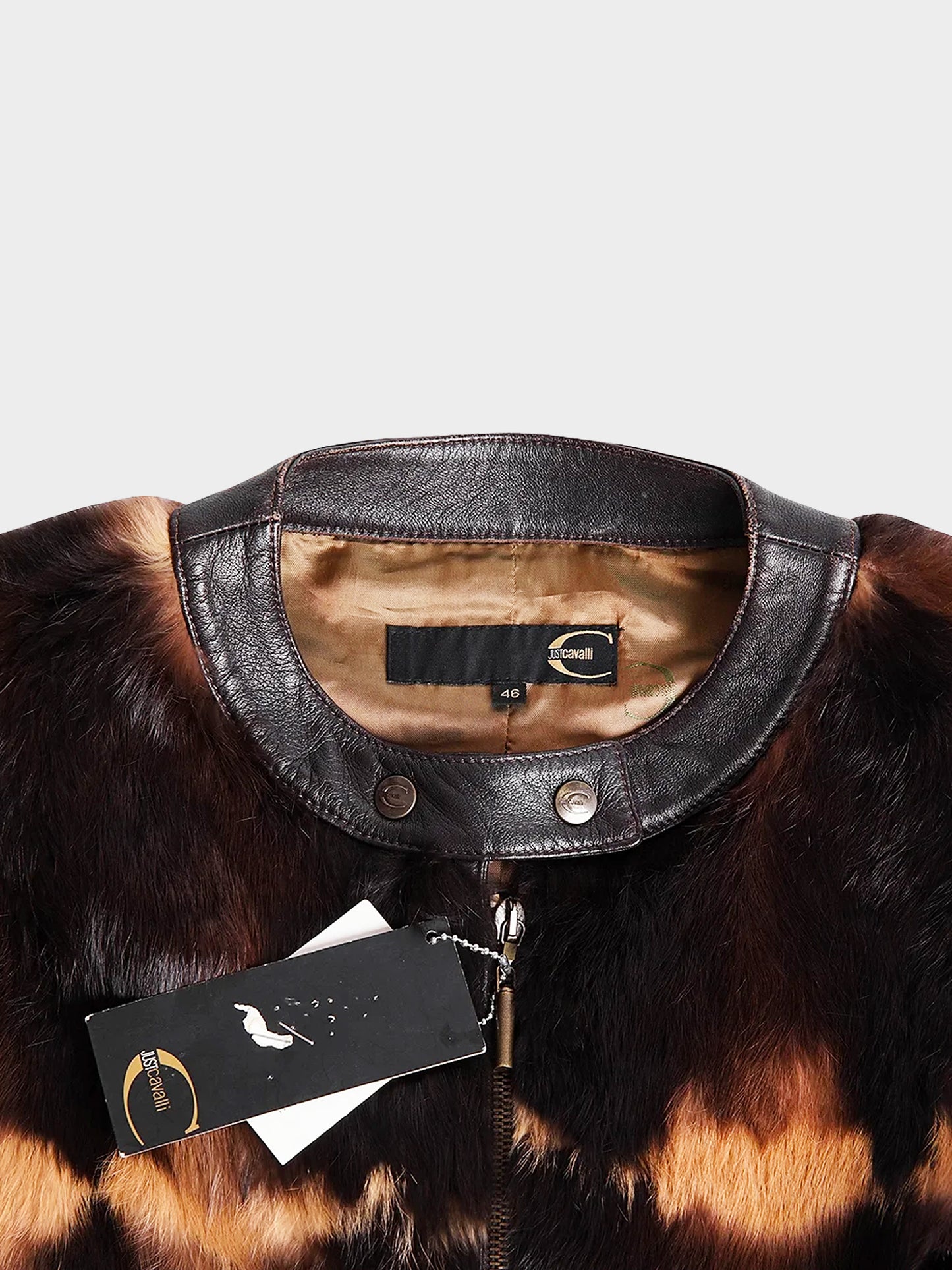 Roberto Cavalli Just Cavalli 2010s Brown Rabbit Fur Jacket