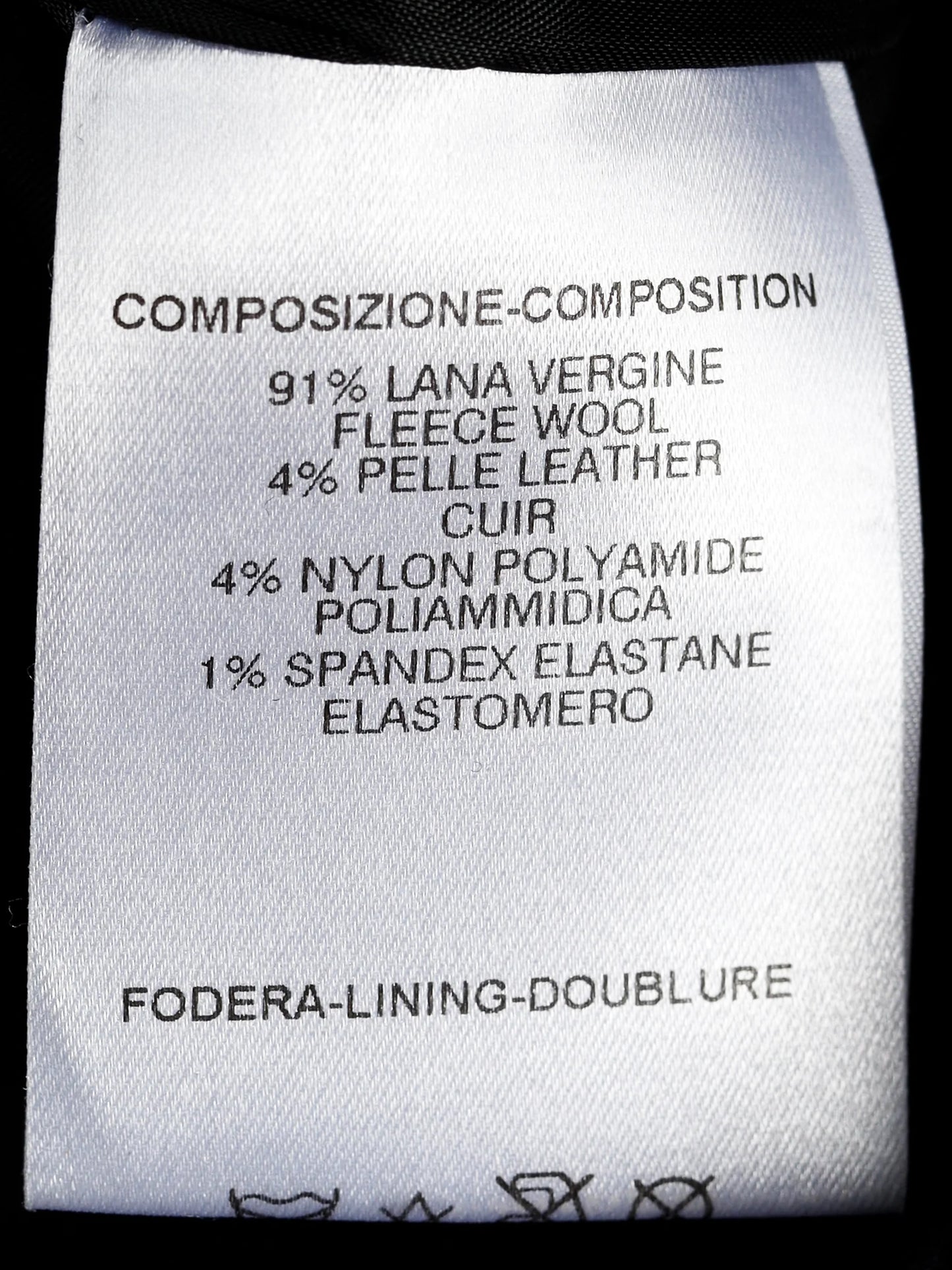 Alexander McQueen 2003 Black Wool and Leather Zipper Skirt