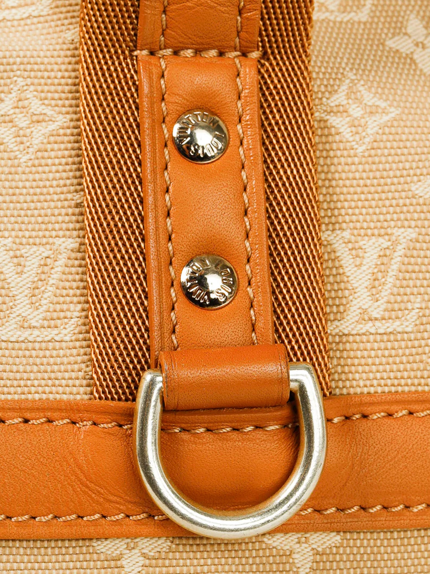 Louis Vuitton 2003 Beige Mini Lin Canvas Josephine PM Bag