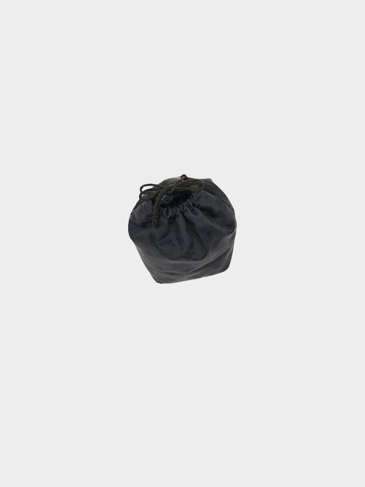 Chanel 2002 Black Chocolate Bar Nylon Pouch Bag