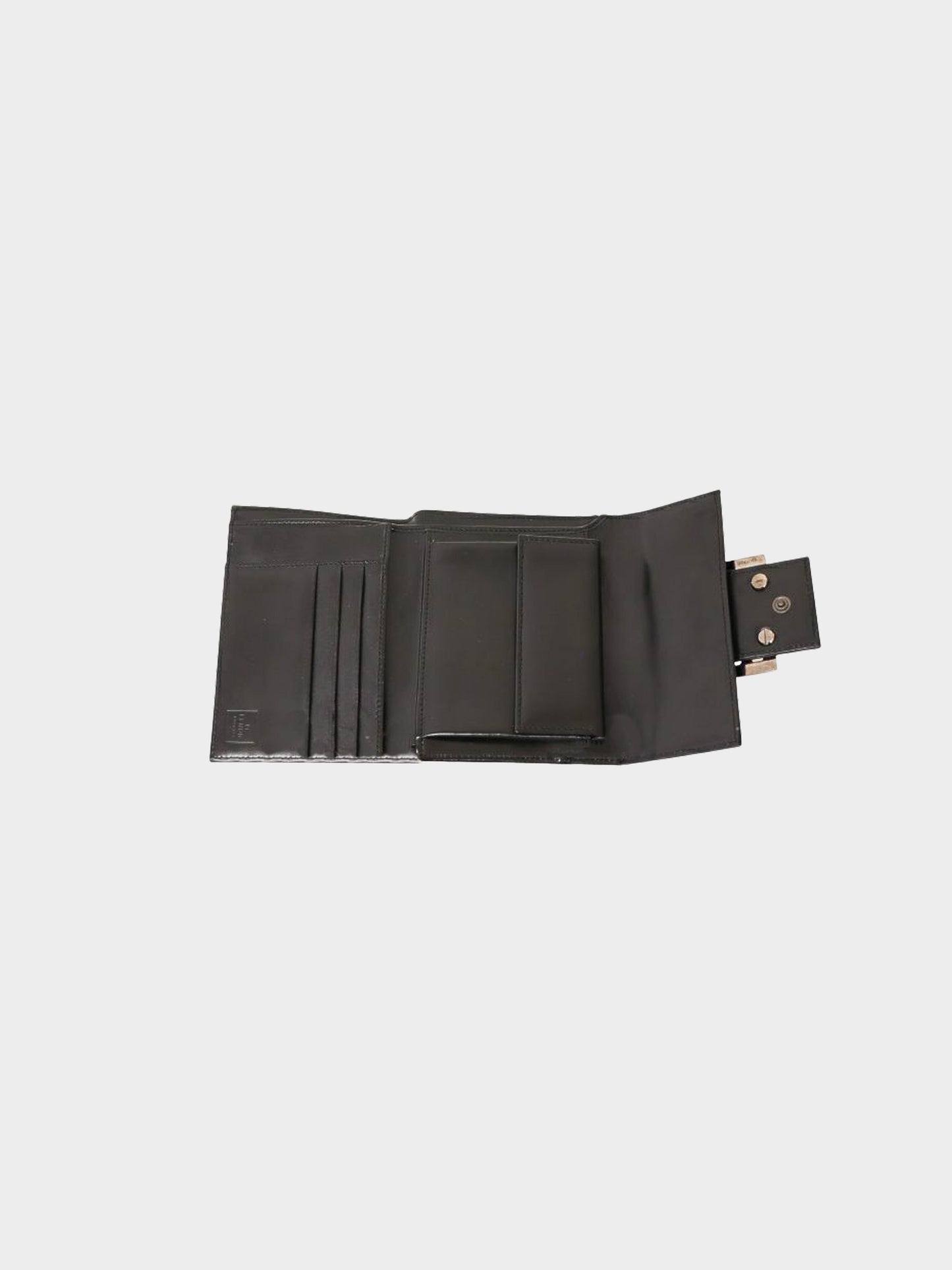 Fendi 2000s Black Zucca Monogram Canvas Wallet