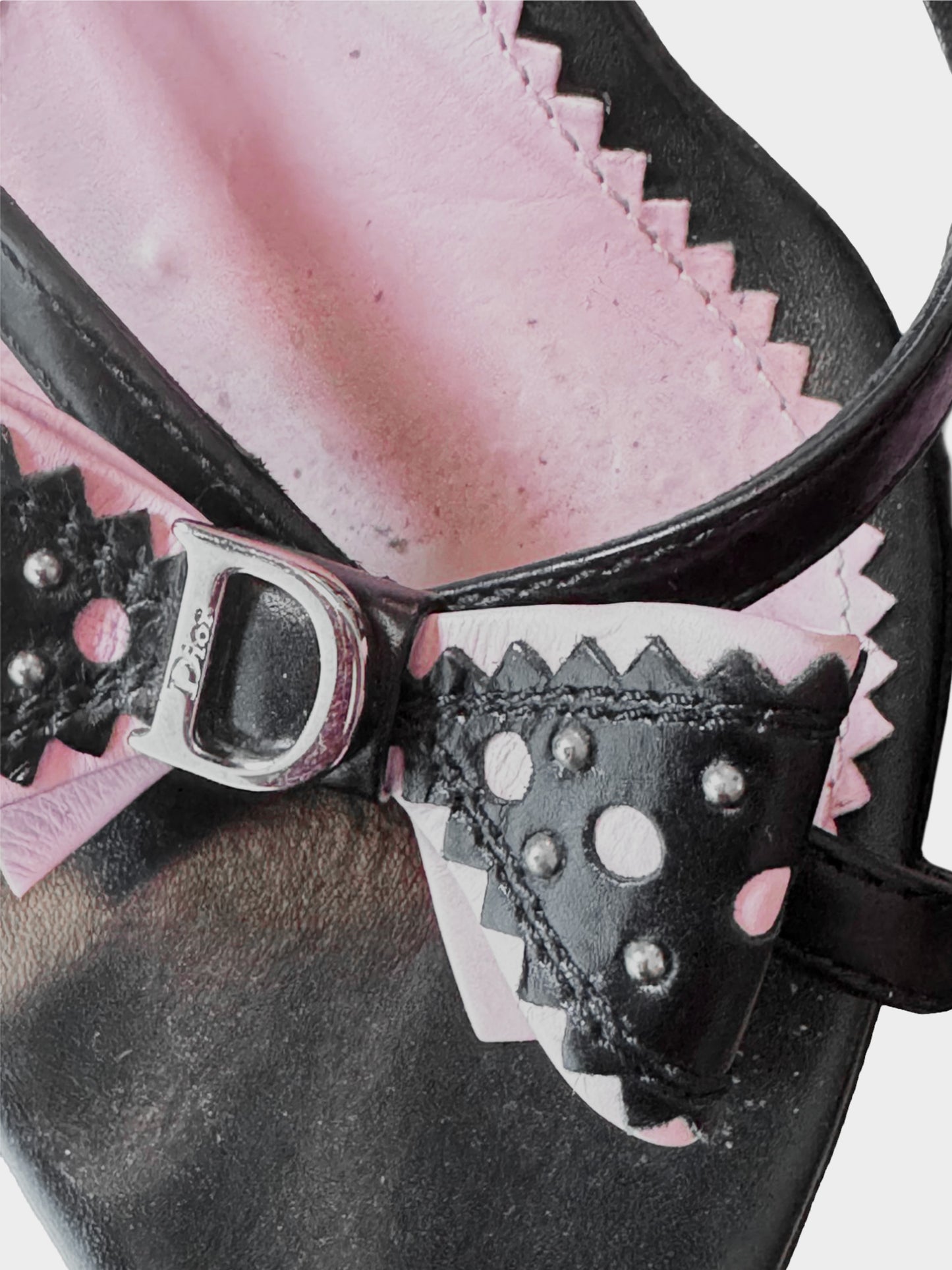 Christian Dior 2000s Black Leather Bow Heels