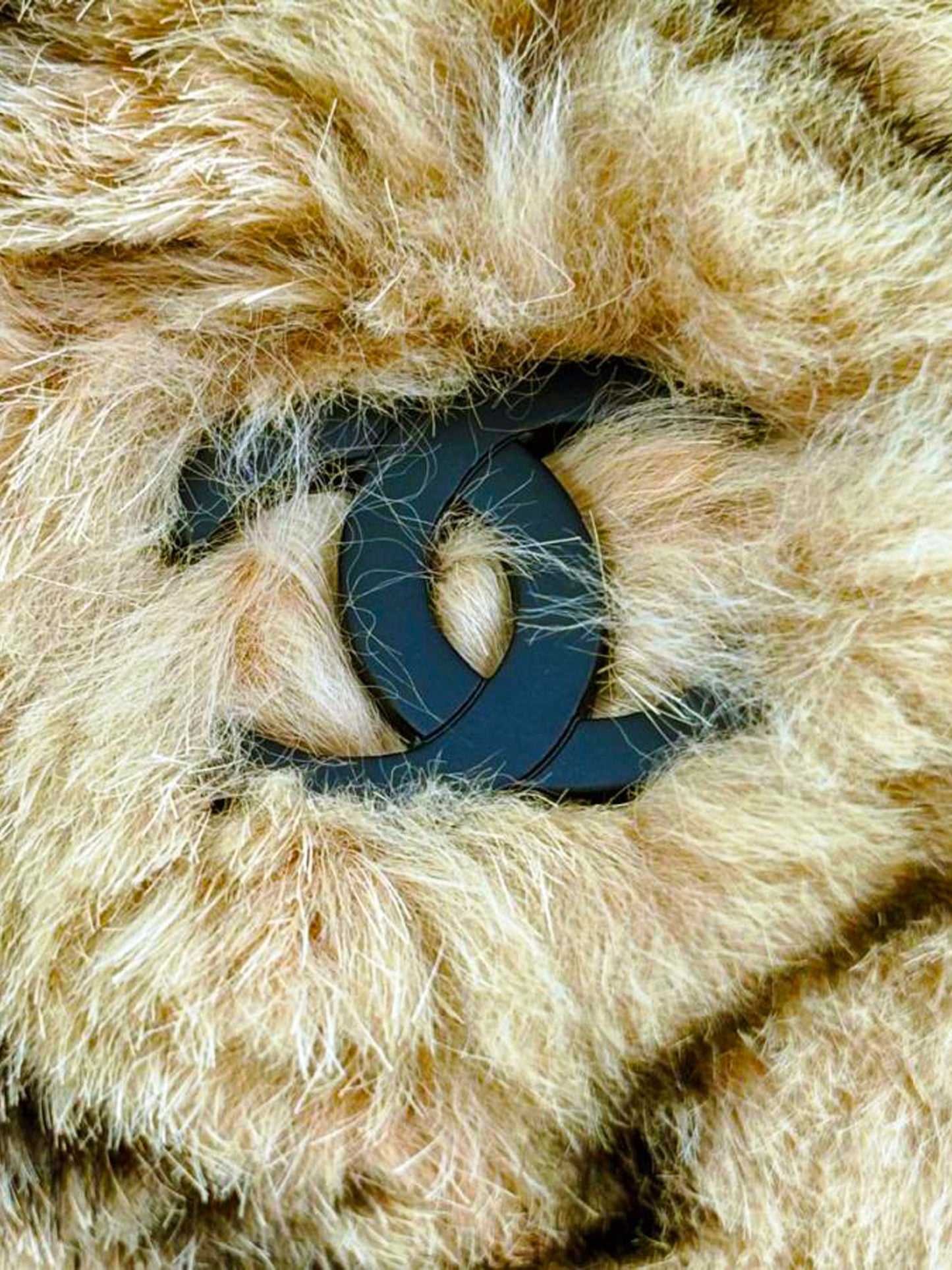 Chanel 2001 Beige Lapin Fur Bag