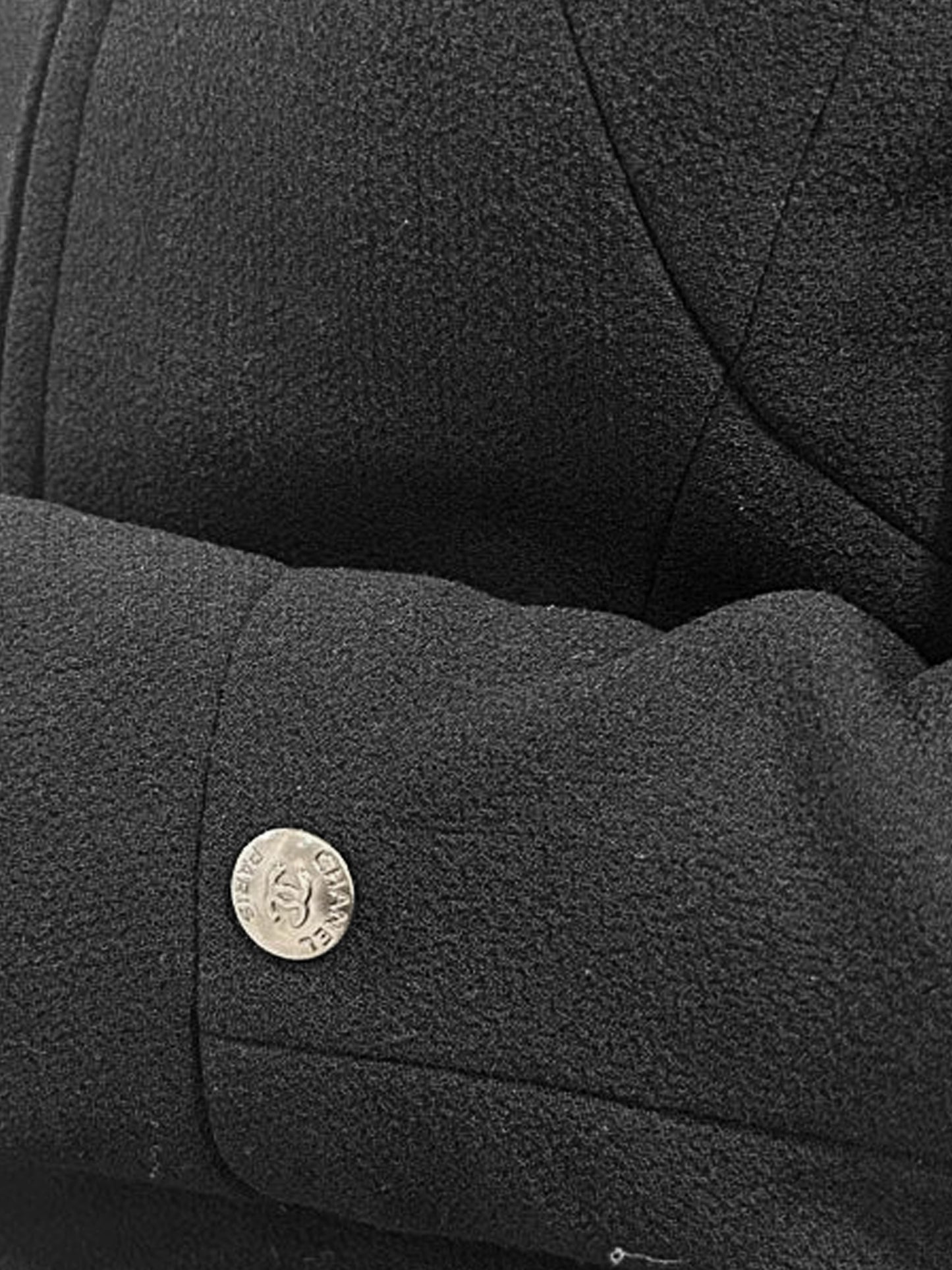 Chanel 2000s Black Wool Jacket