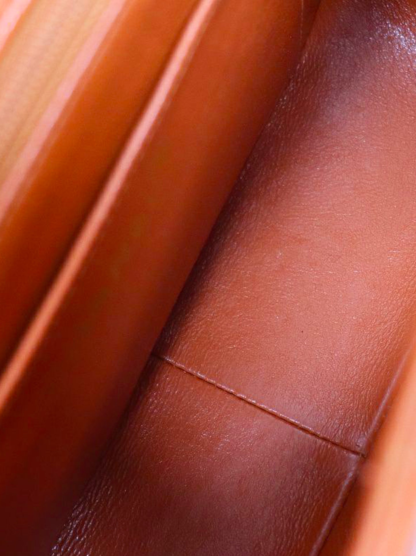 Chanel 1997 Orange Lambskin Matelasse Bag