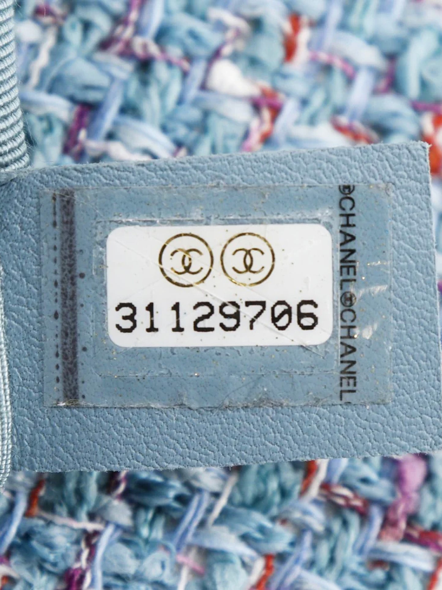 Chanel 2021 Blue Tweed Quilted Flap Bag