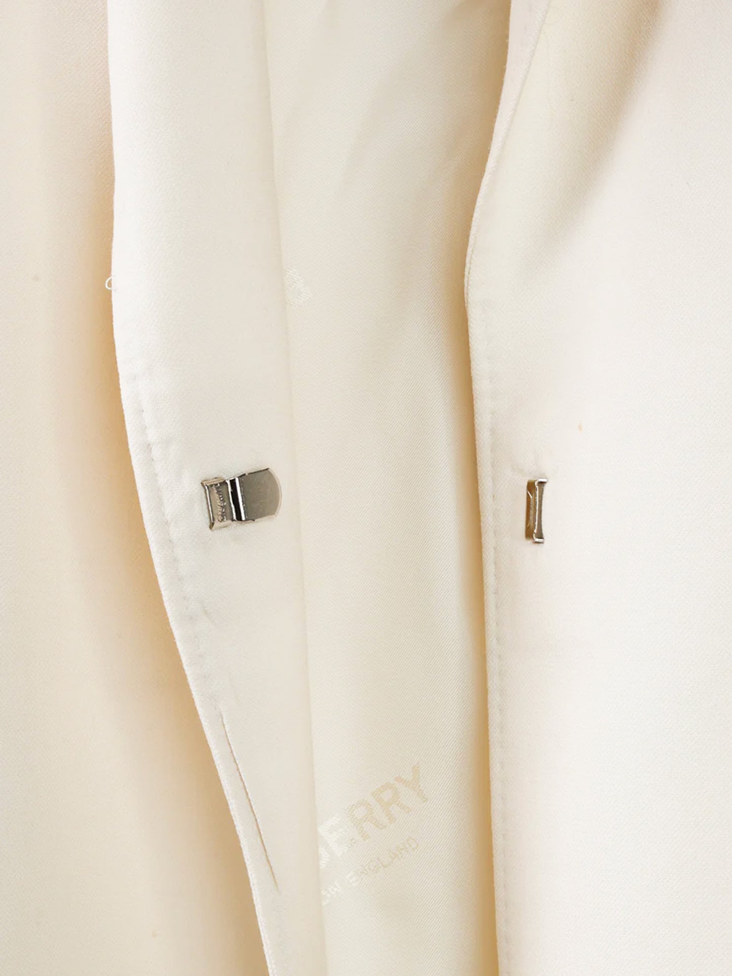 Burberry 2019 Cream Wool Belted Blazer