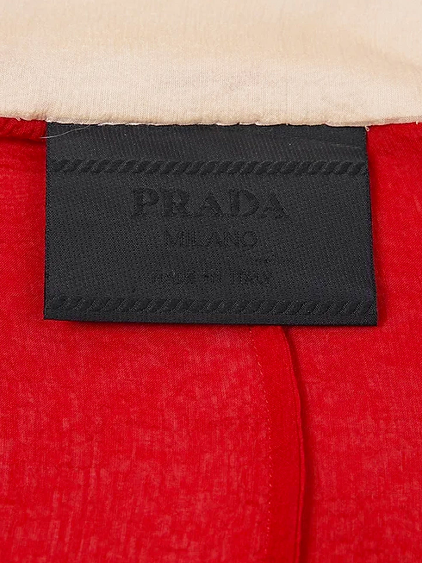 Prada SS 1997 Runway Red Silk Cardigan
