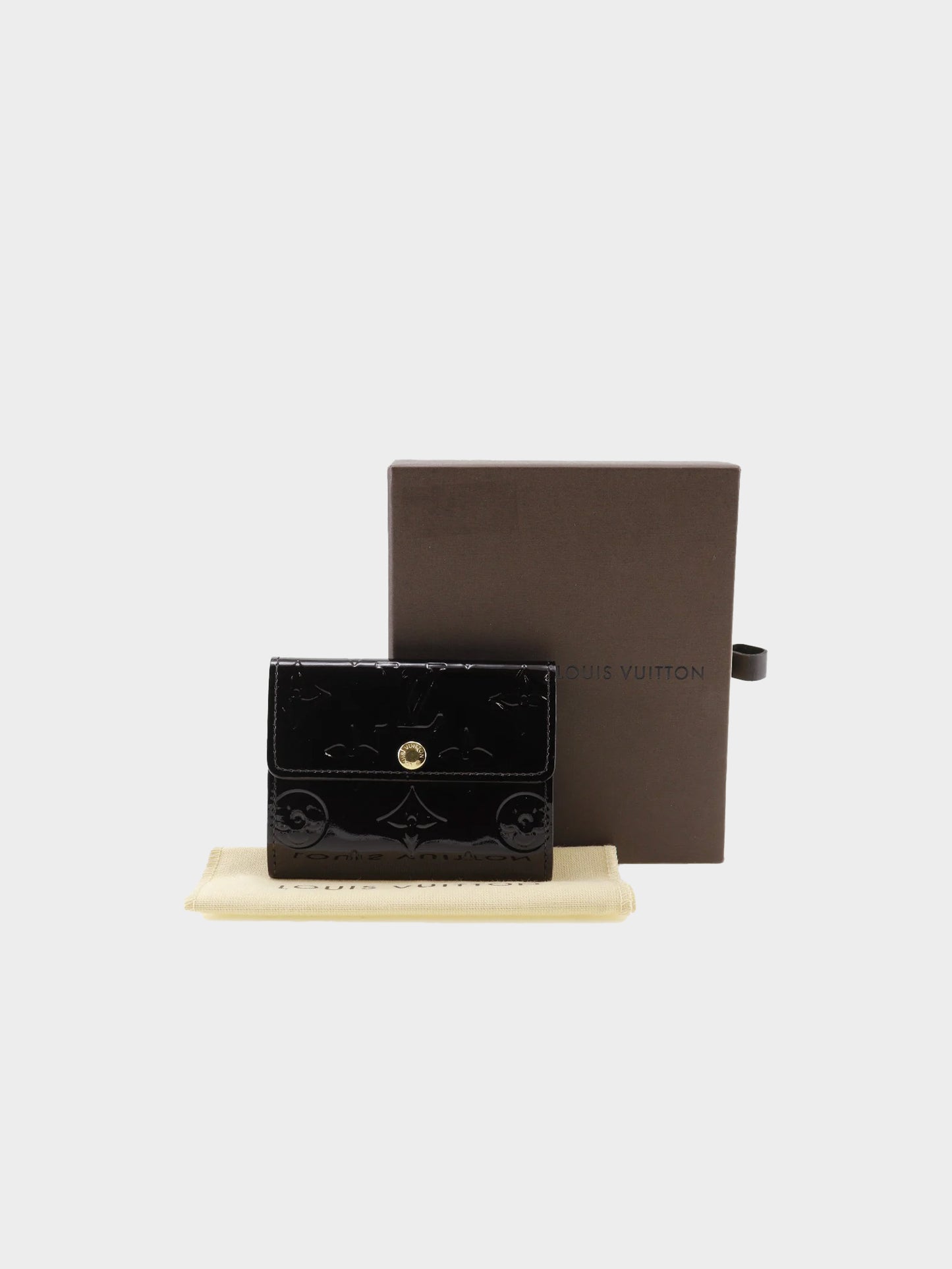 Louis Vuitton 2007 Black Vernis Monogram Ludlow Wallet
