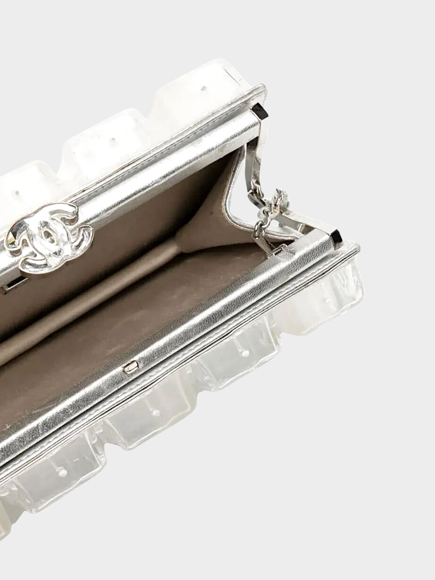 Chanel 2010 Plexiglass Ice Cube Clutch Bag