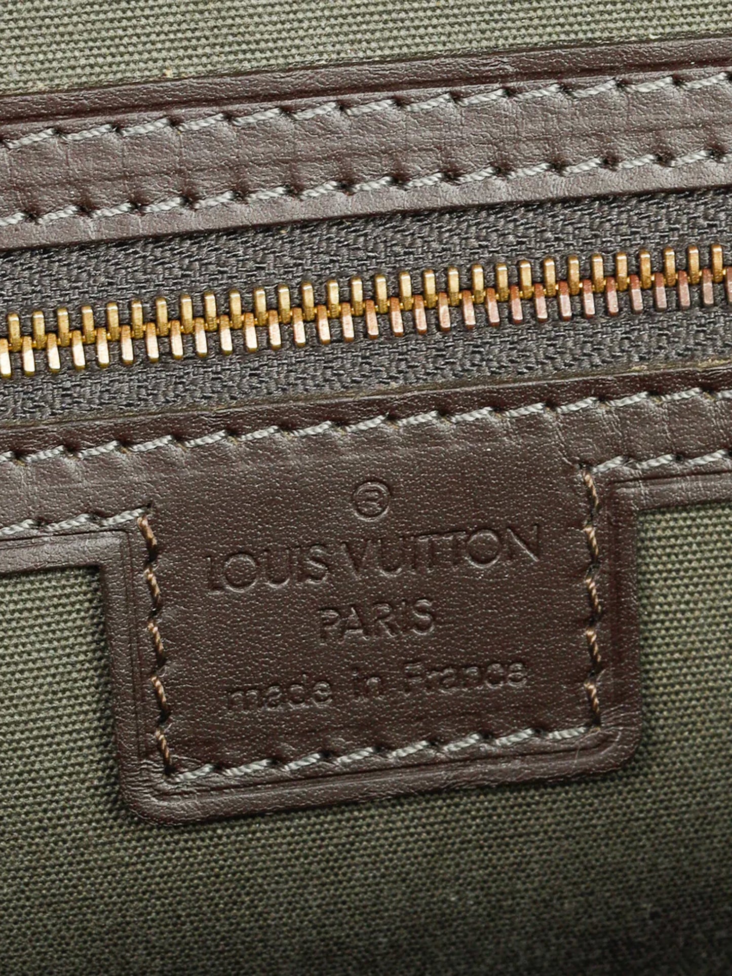 Louis Vuitton 2003 Khaki Mini Lin Canvas Josephine PM Bag