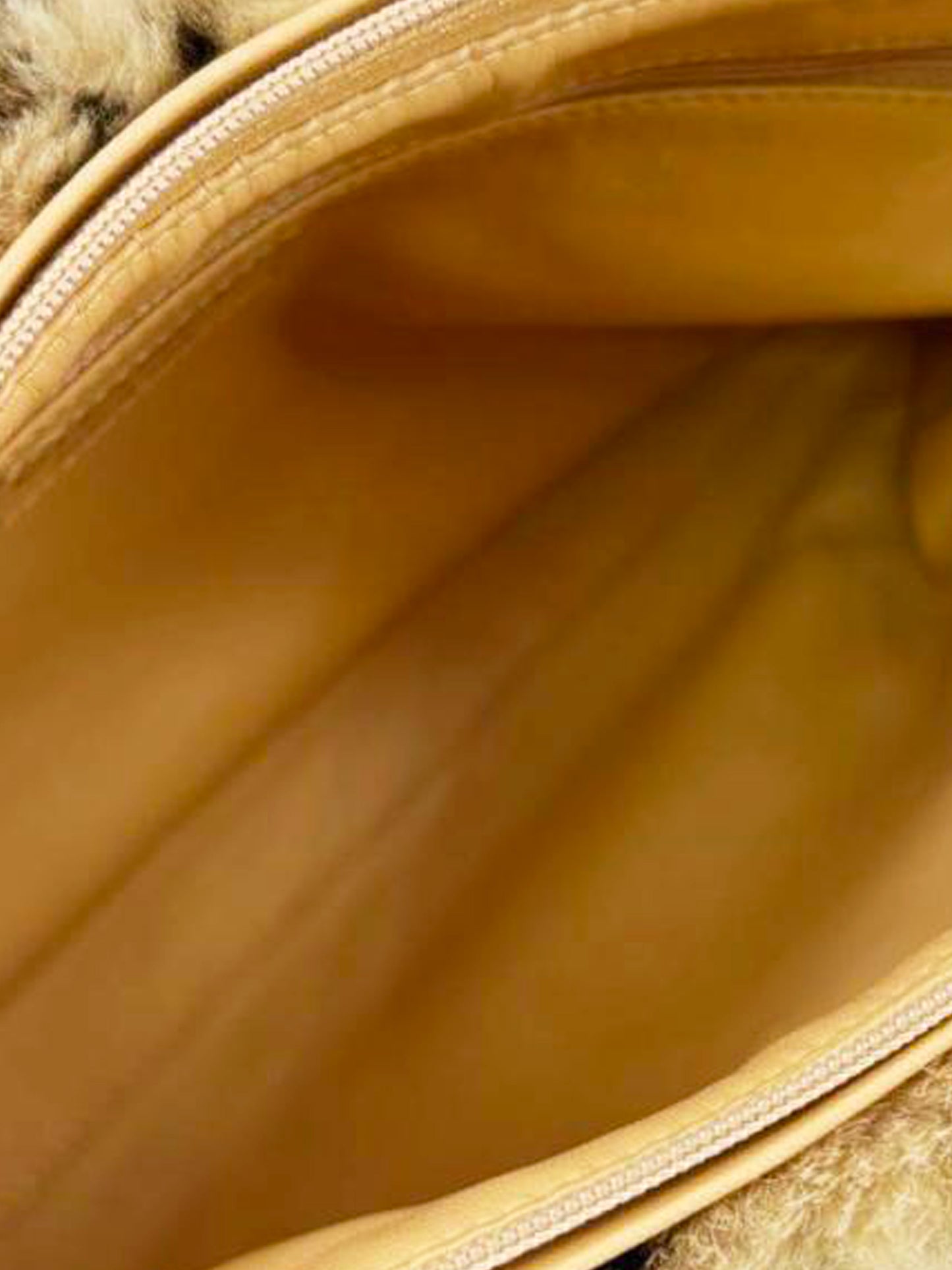 Chanel 2001 Beige Lapin Fur Bag