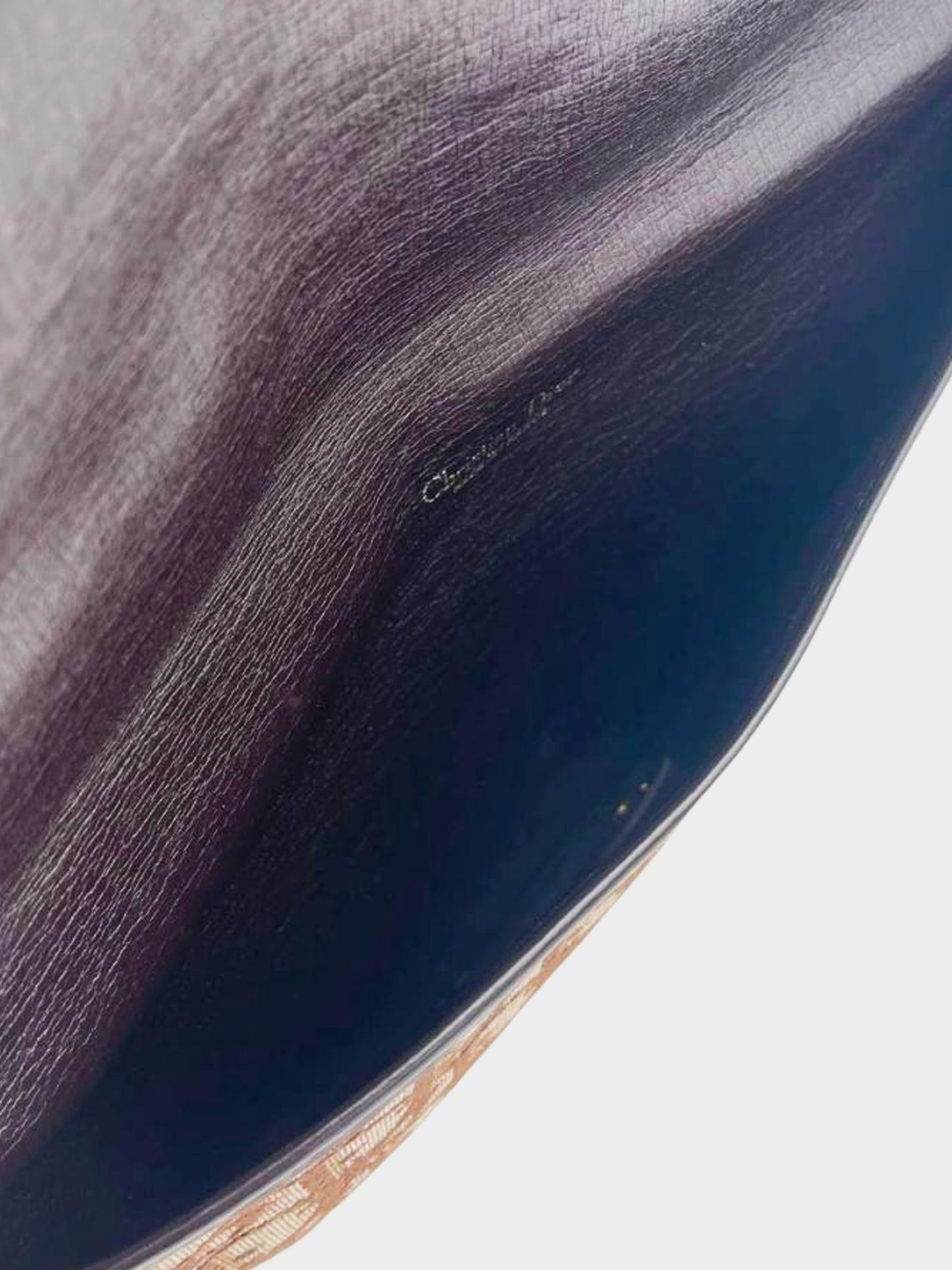 Christian Dior 1970s Oblique Canvas Clutch