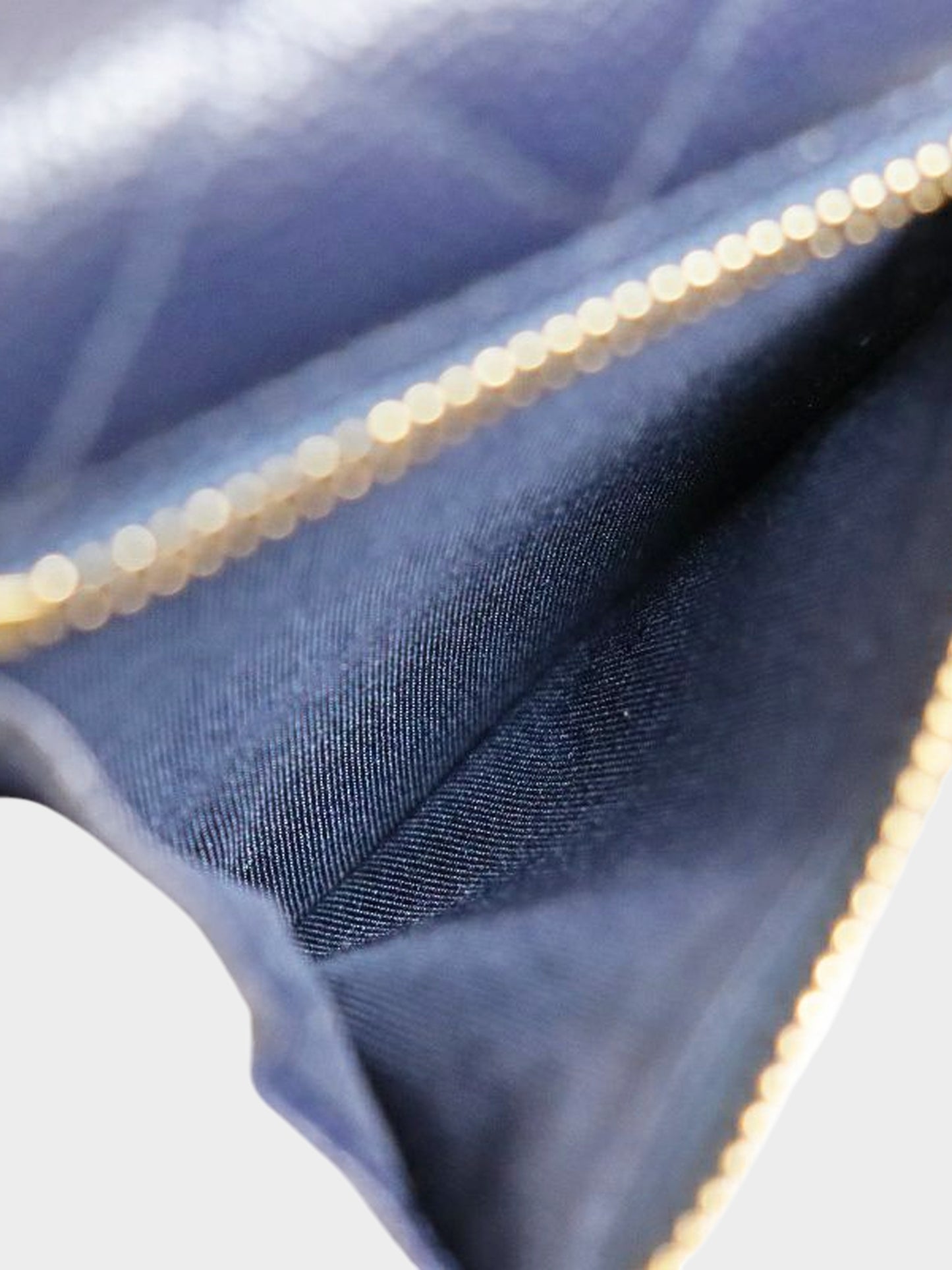 Chanel 2020 Navy Caviar Skin Matelasse Wallet