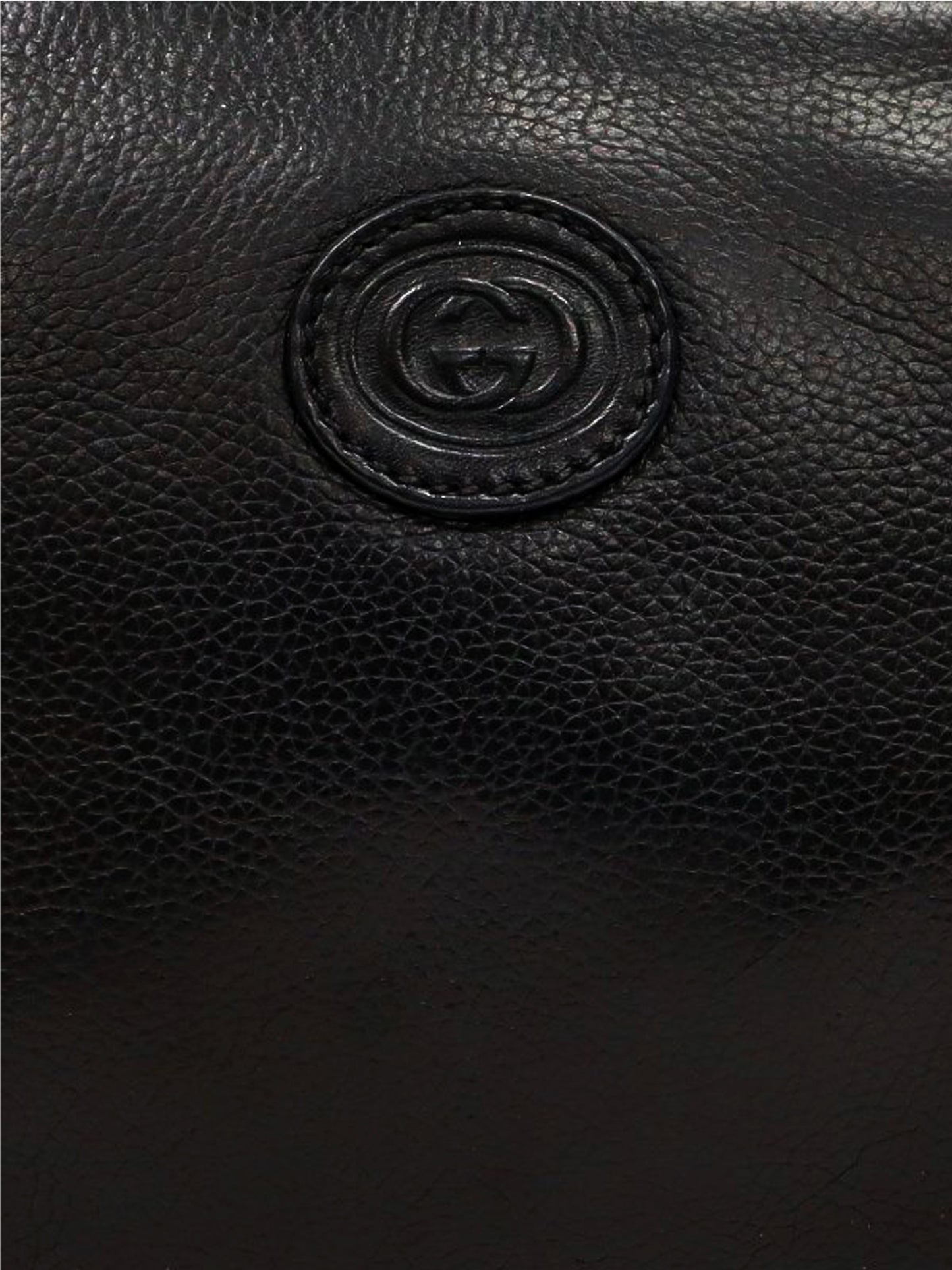 Gucci 2000s Black Leather Web Strap Rectangle Bag
