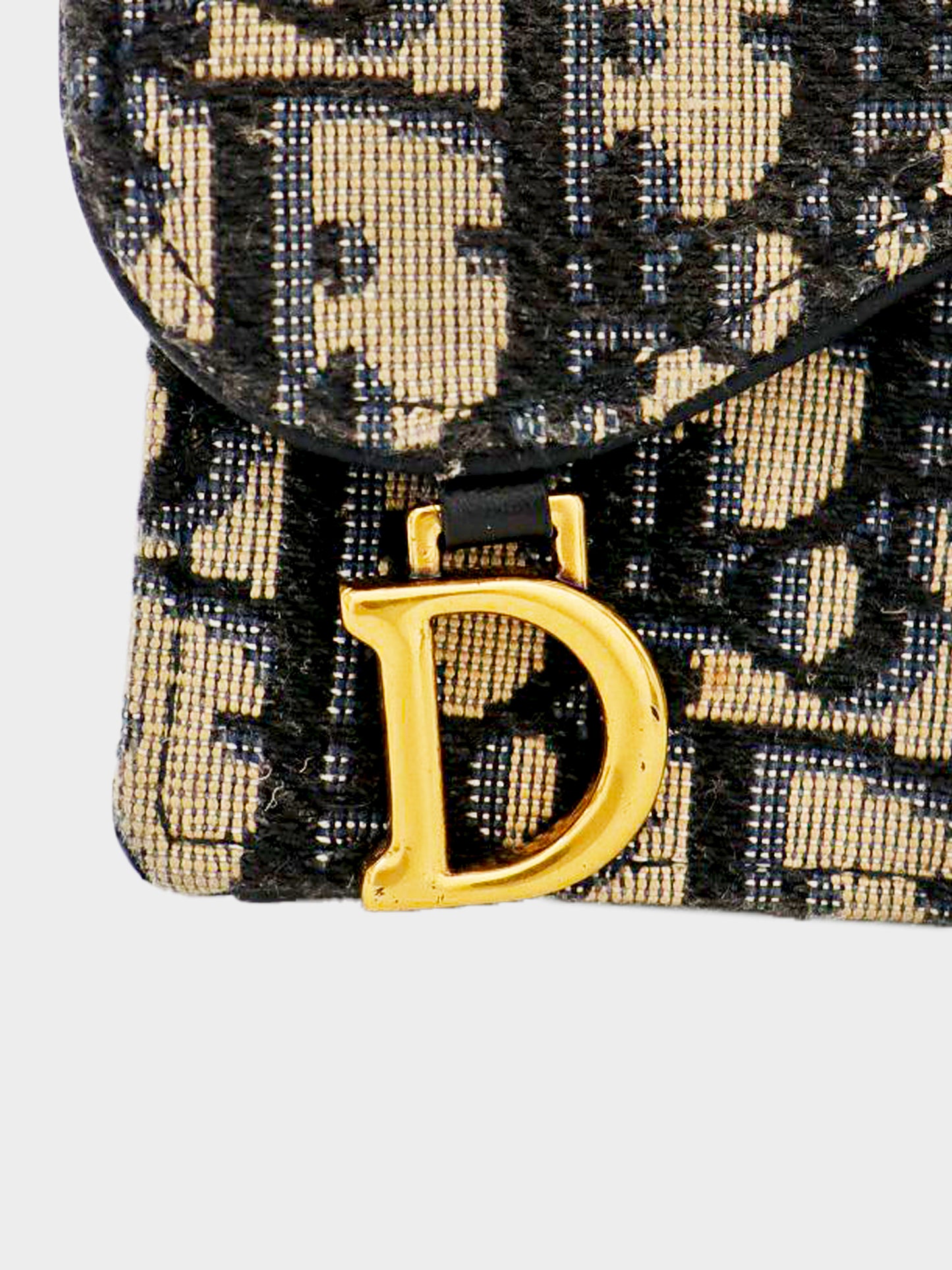 Christian Dior 2020 Oblique Canvas Saddle Card Case