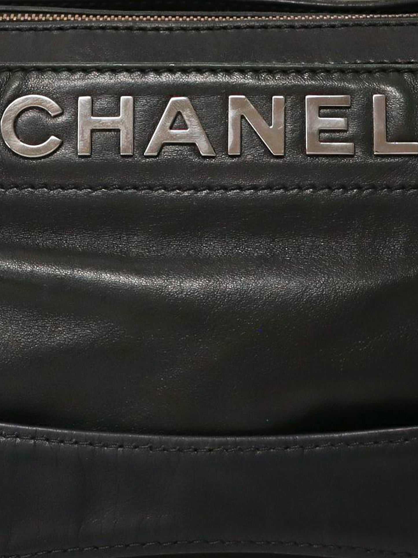 Chanel 2006 Black Lambskin Lax Accordion Bag
