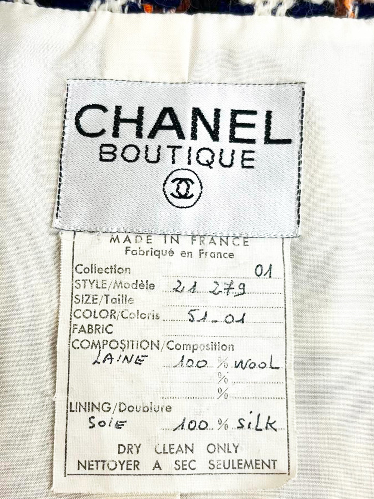 Chanel 1980s Multicolor Wool Houndstooth Jacket