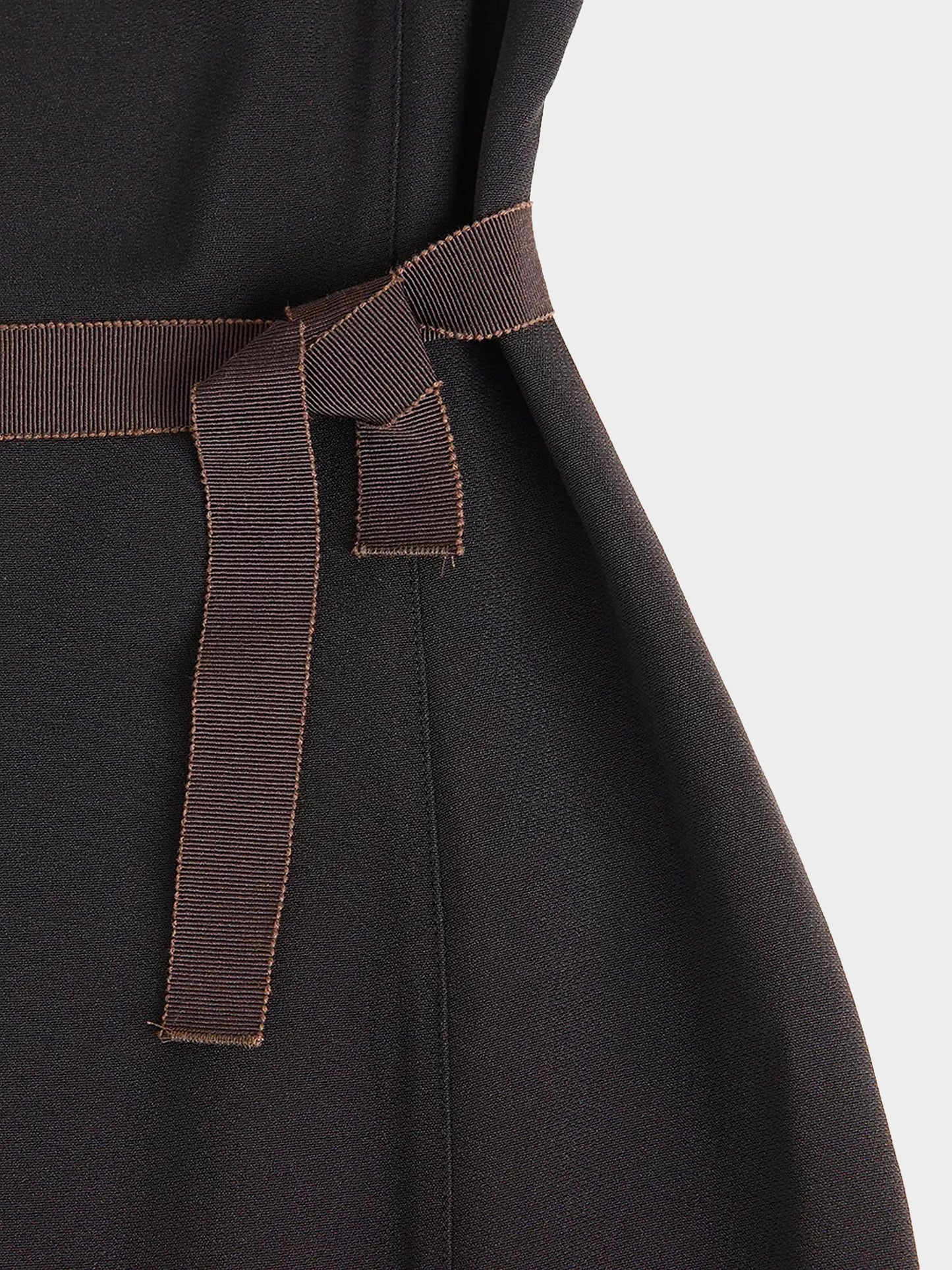 Prada FW 2000 Dark Brown Viscose Blend Dress
