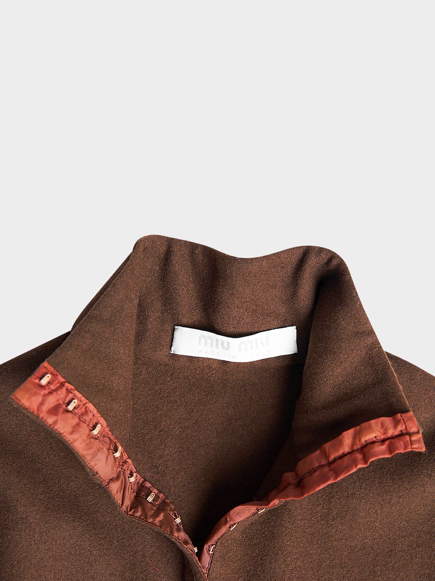 Miu Miu FW 1999 Brown Wool Top and Pants Set