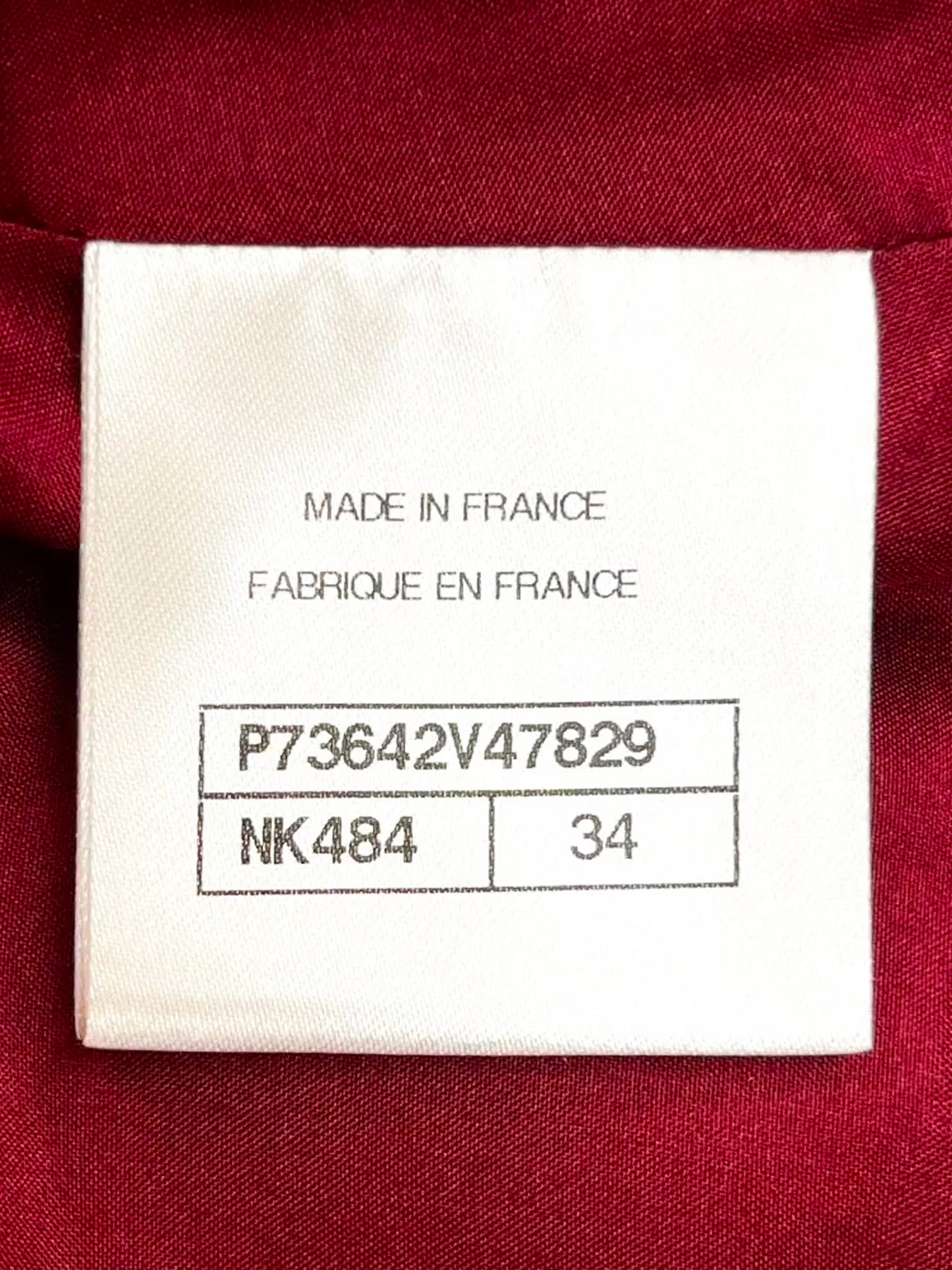Chanel 2010s Wool Tweed Burgundy Mini Skirt