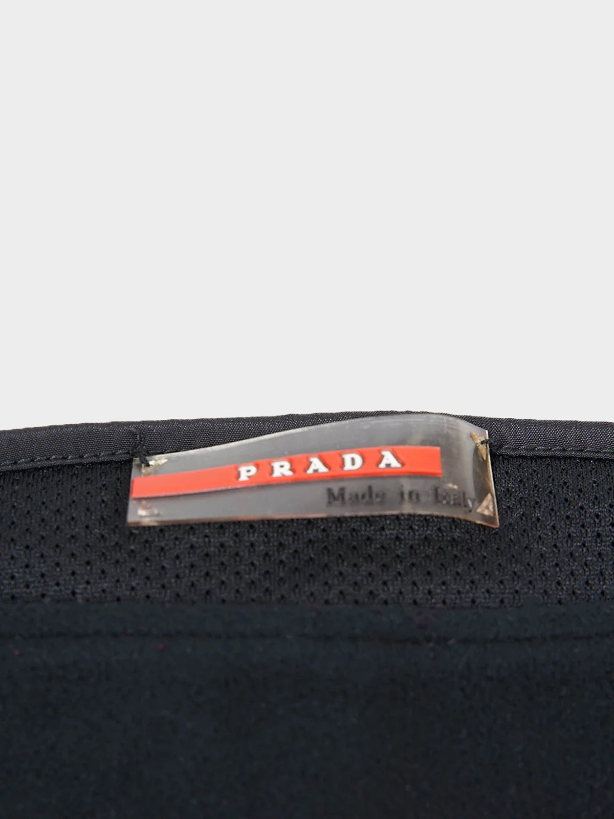 Prada Sport 1999 Black and Green Fleece Skirt