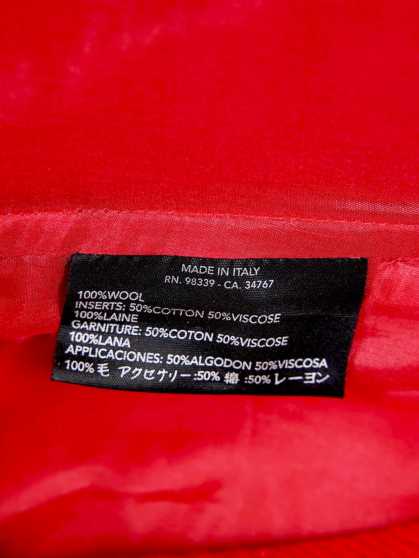 Prada FW 2000 Runway Red Wool Dress