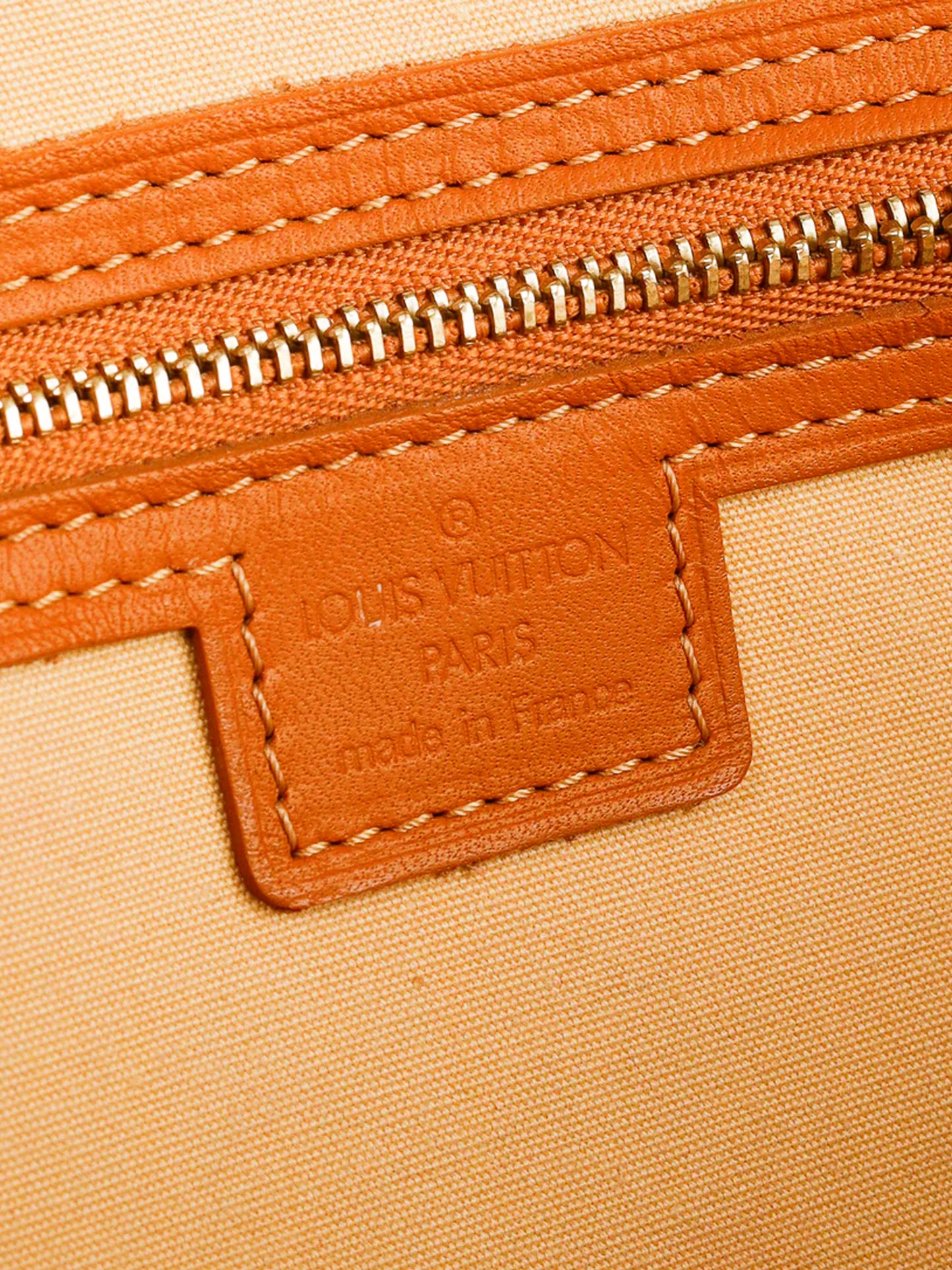 Louis Vuitton 2003 Beige Mini Lin Canvas Josephine PM Bag