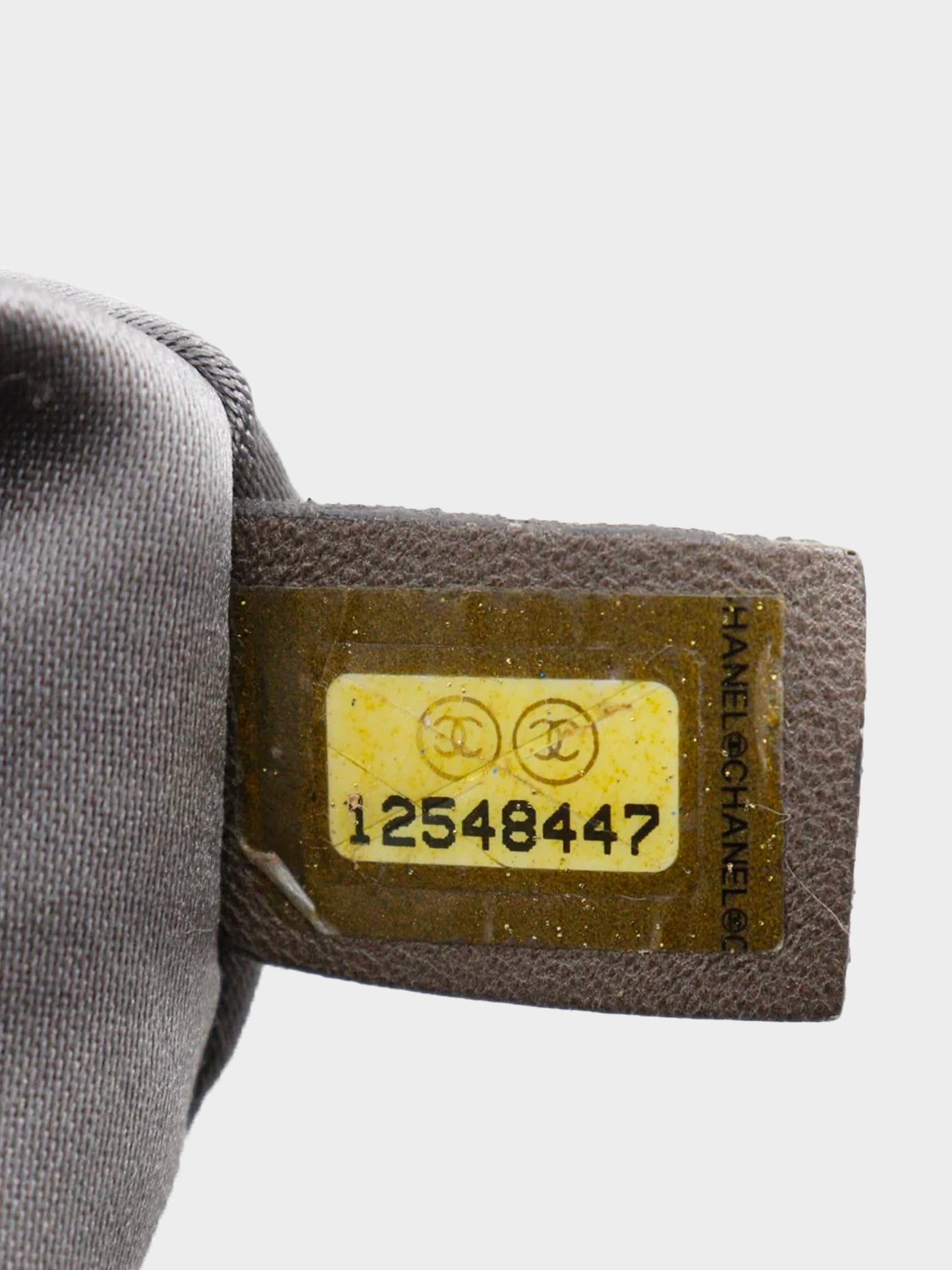 Chanel 2008 Grey Jersey Melrose Cabas Bag