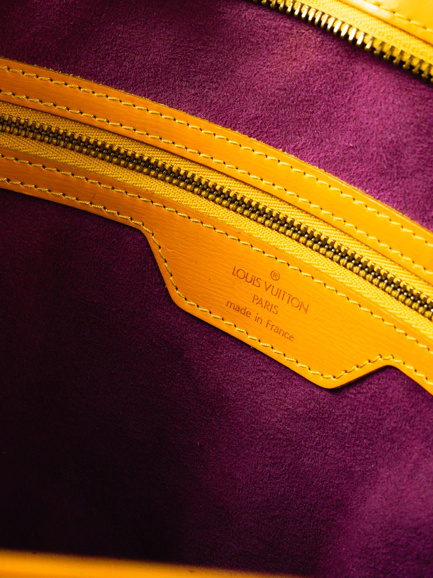 Louis Vuitton 1996 Epi Yellow Saint Jacques GM Bag