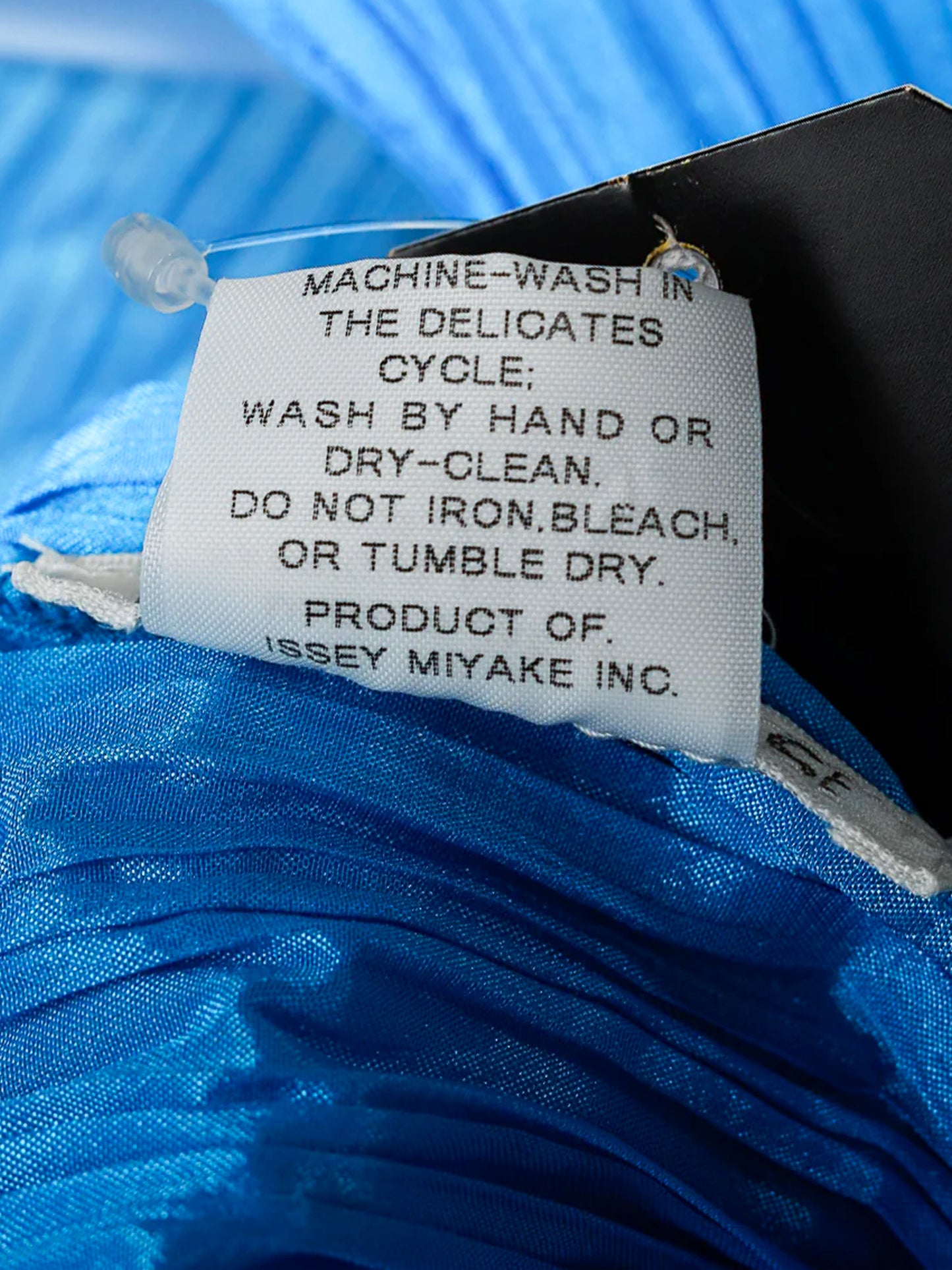 Issey Miyake Pleats Please 2000s Blue Madame-T Cape Shawl