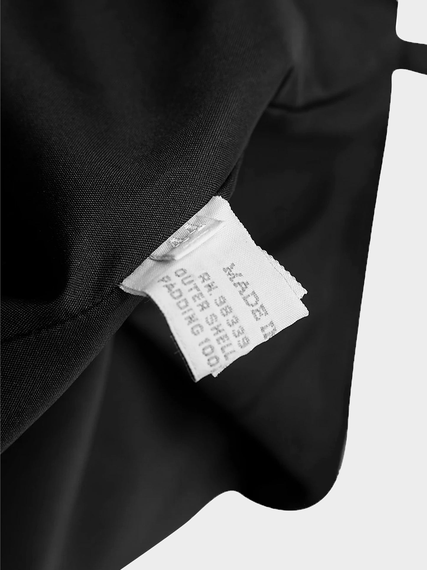 Miu Miu SS 1999 Black Padded Nylon Skirt