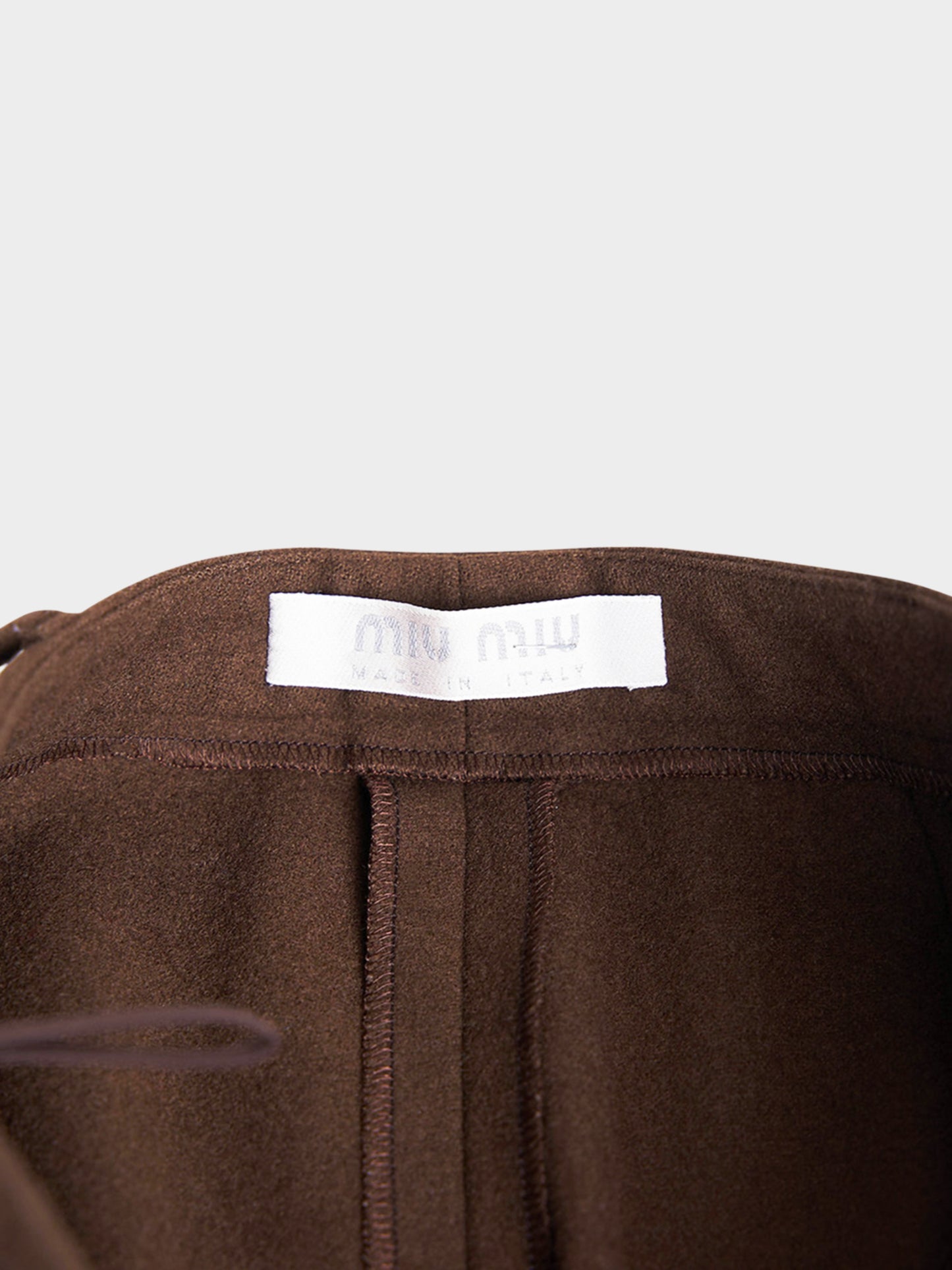 Miu Miu FW 1999 Brown Wool Top and Pants Set