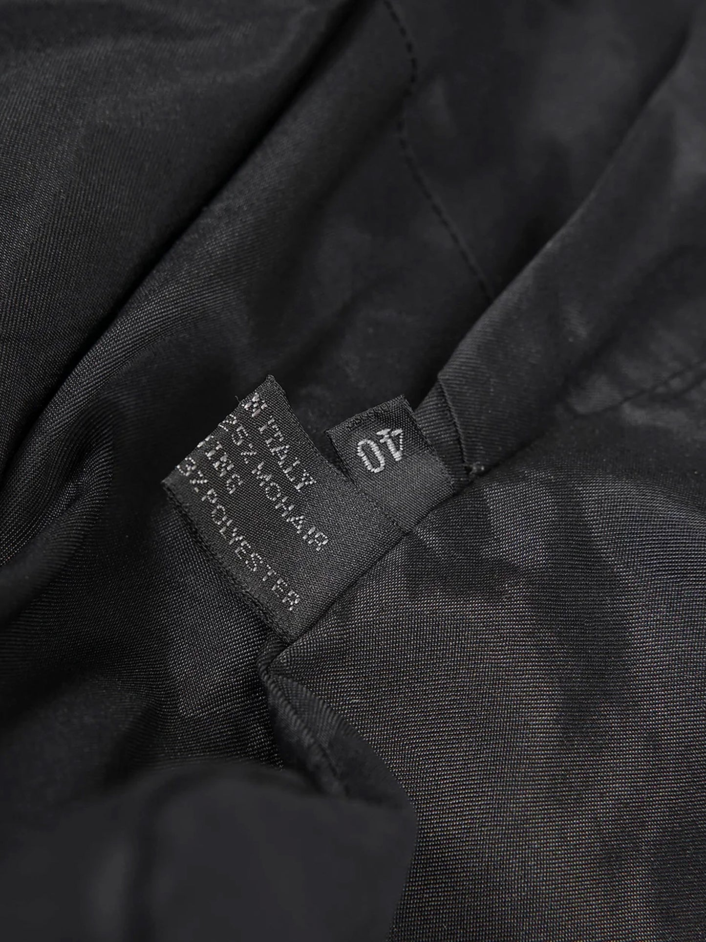 Prada FW 1998 Black Wool-Mohair Shift Dress