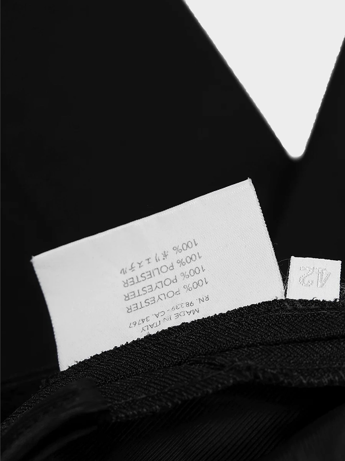 Prada FW 2000 Black Top and Pants Set