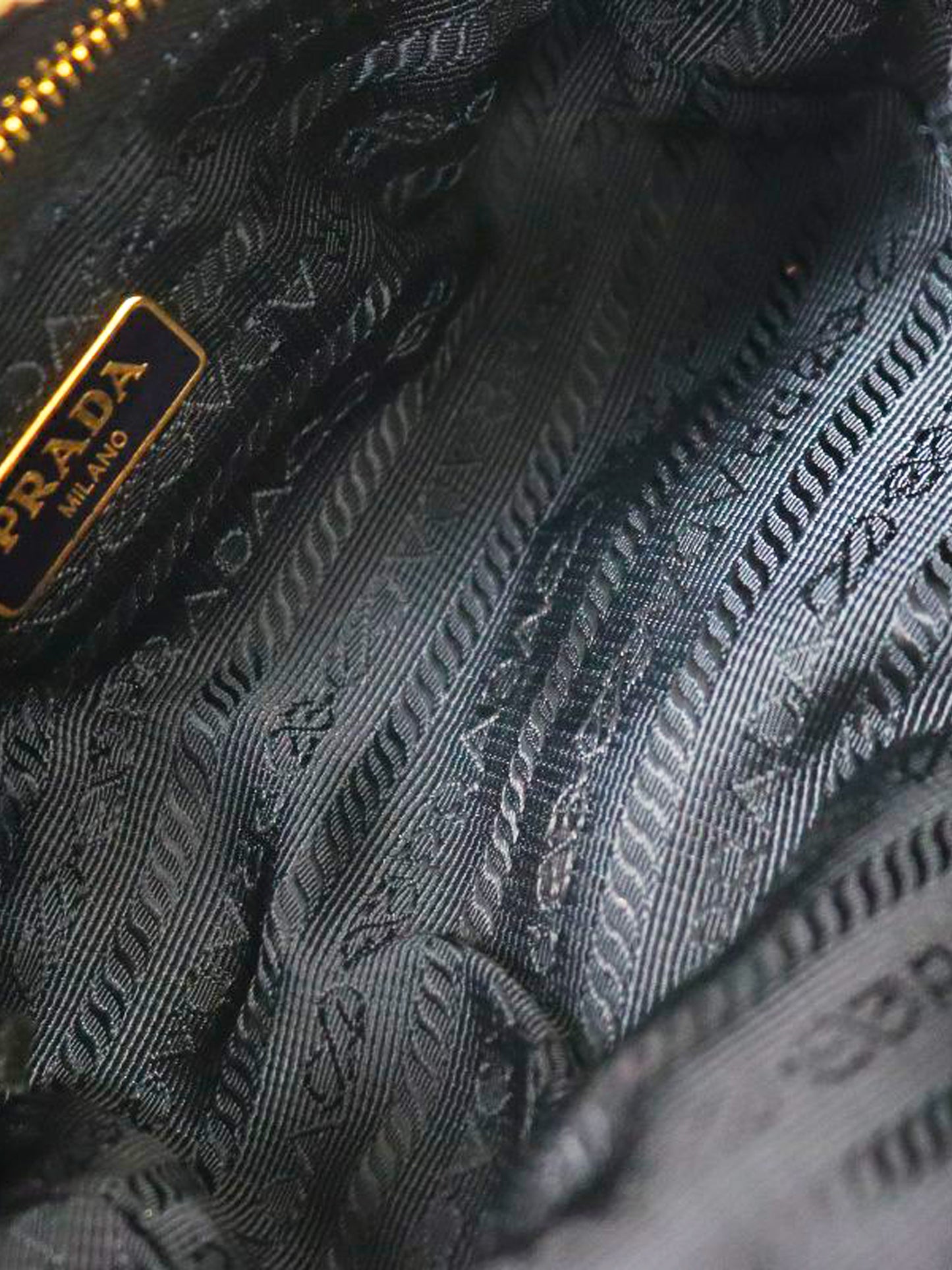 Prada 2010s Denim Logo Mini Pouch